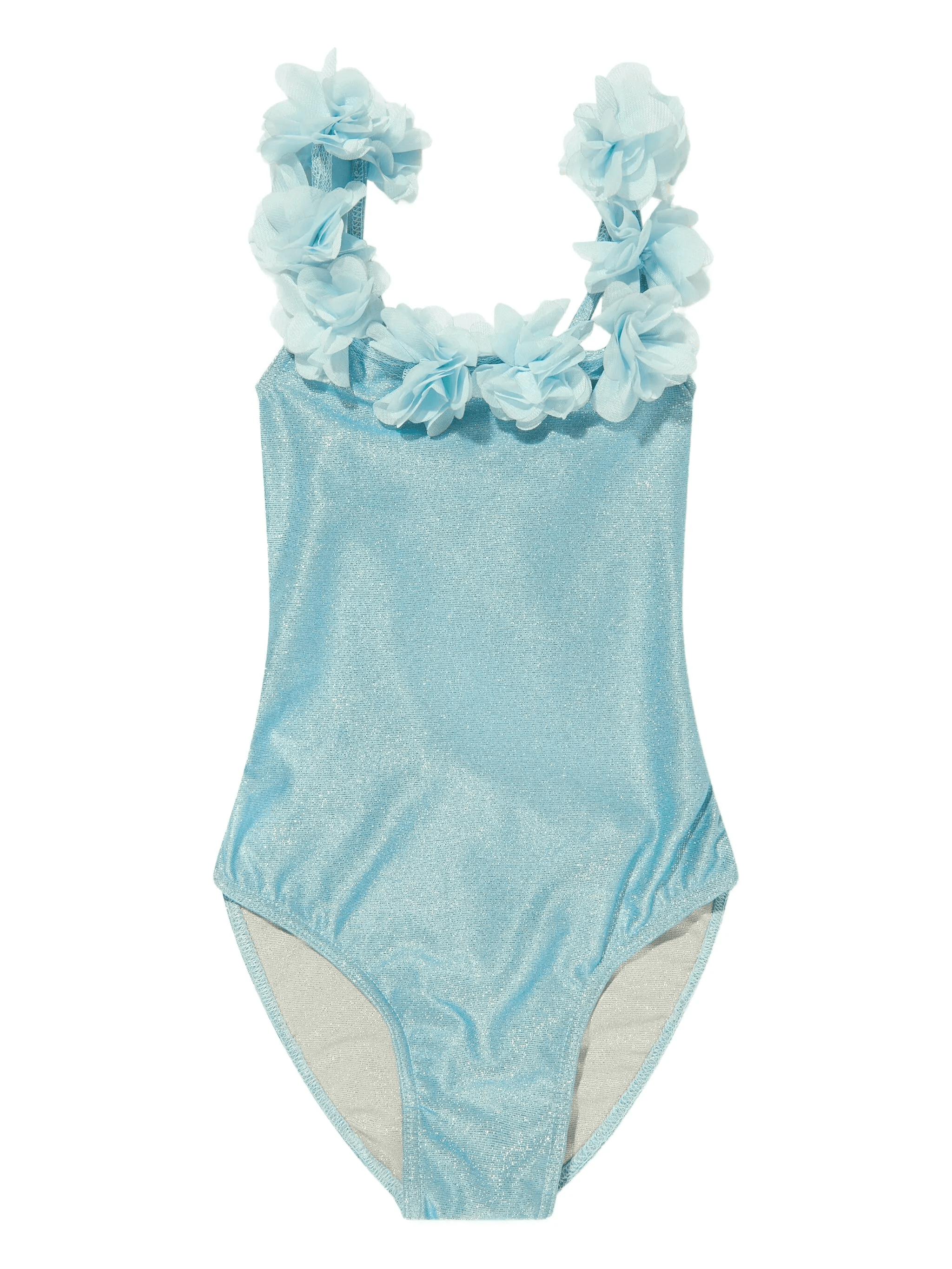 floral-embellished swimsuit - Image 1