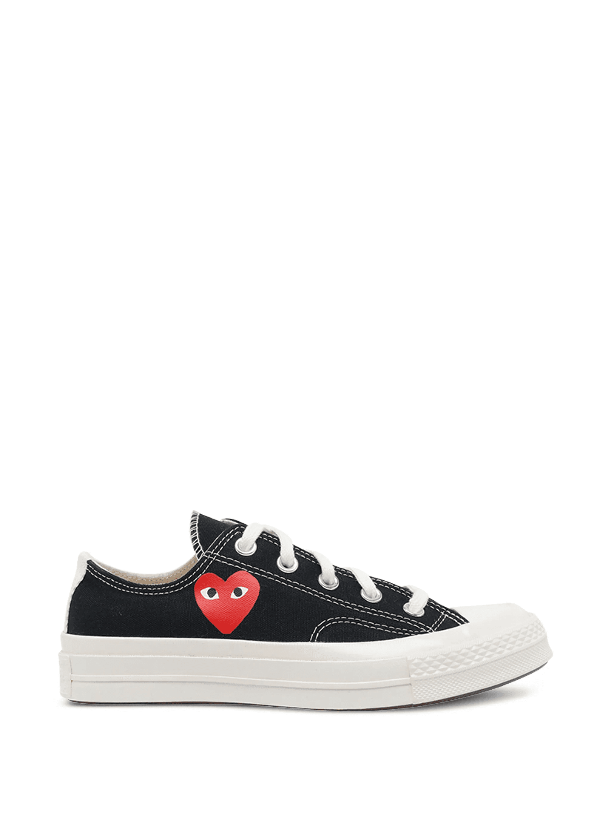 heart-logo lace-up sneakers - Image 1