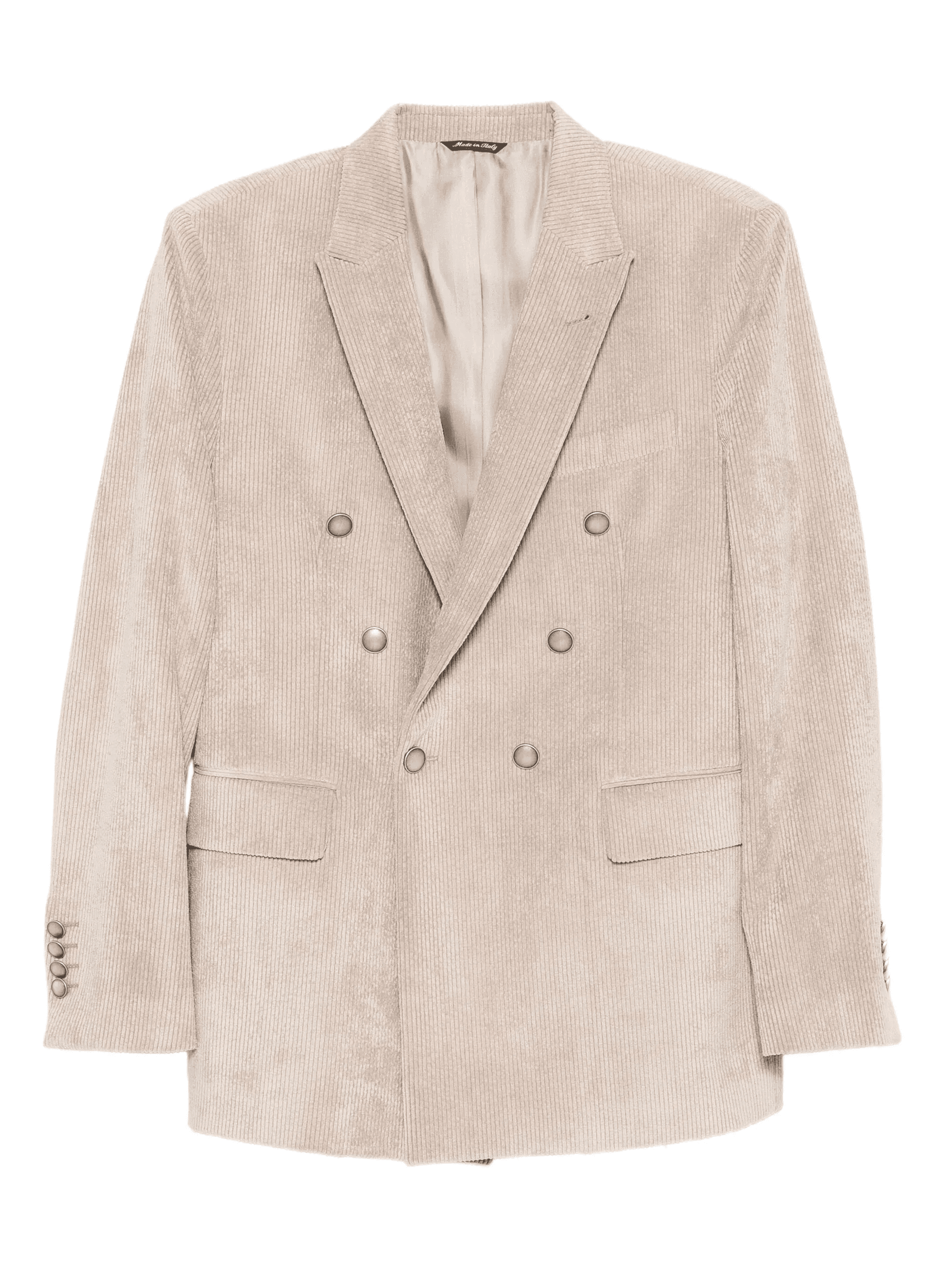 double-breasted corduroy jacket - Image 1