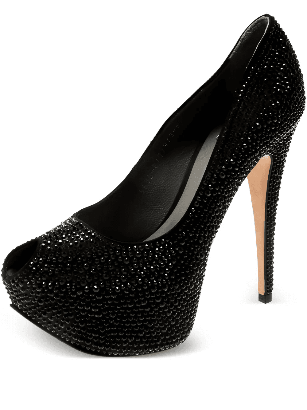 pre-owned 145mm crystal-embellished pumps - Image 1