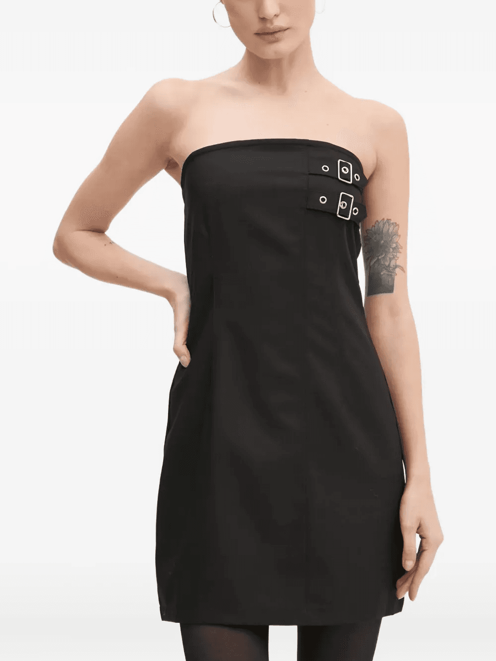 buckle strapless dress - Image 1