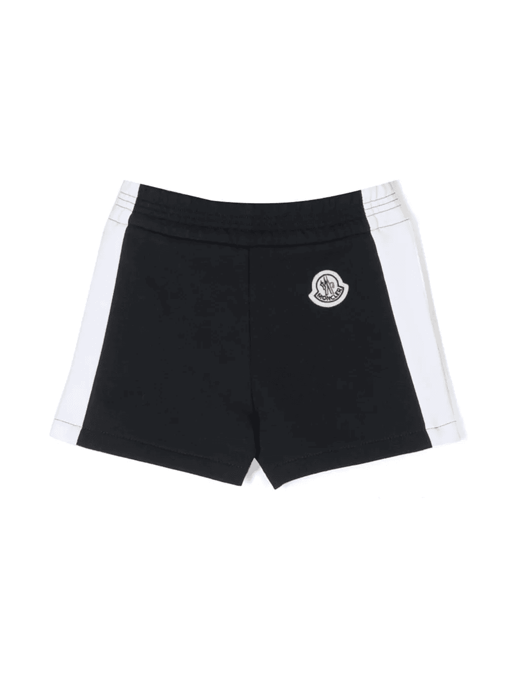 logo-patch cotton track shorts - Image 1