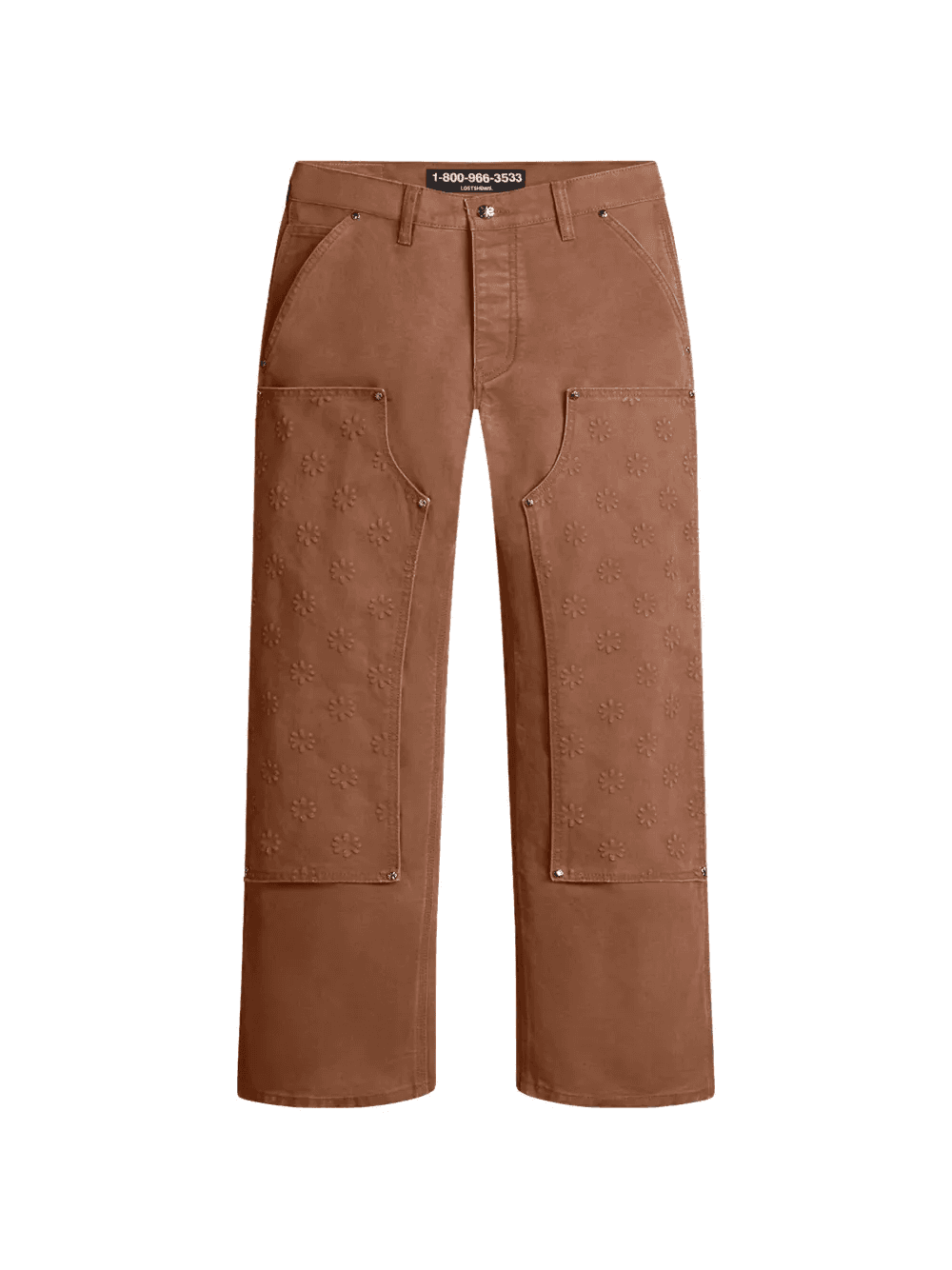 detached double knee trousers - Image 1
