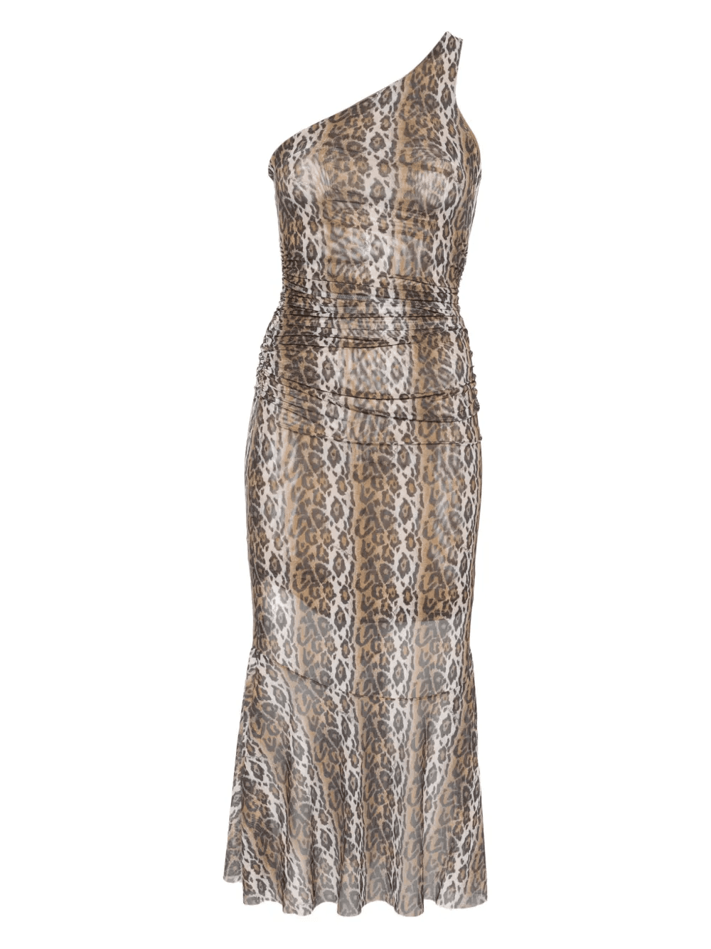 ruched one-shoulder dress - Image 1