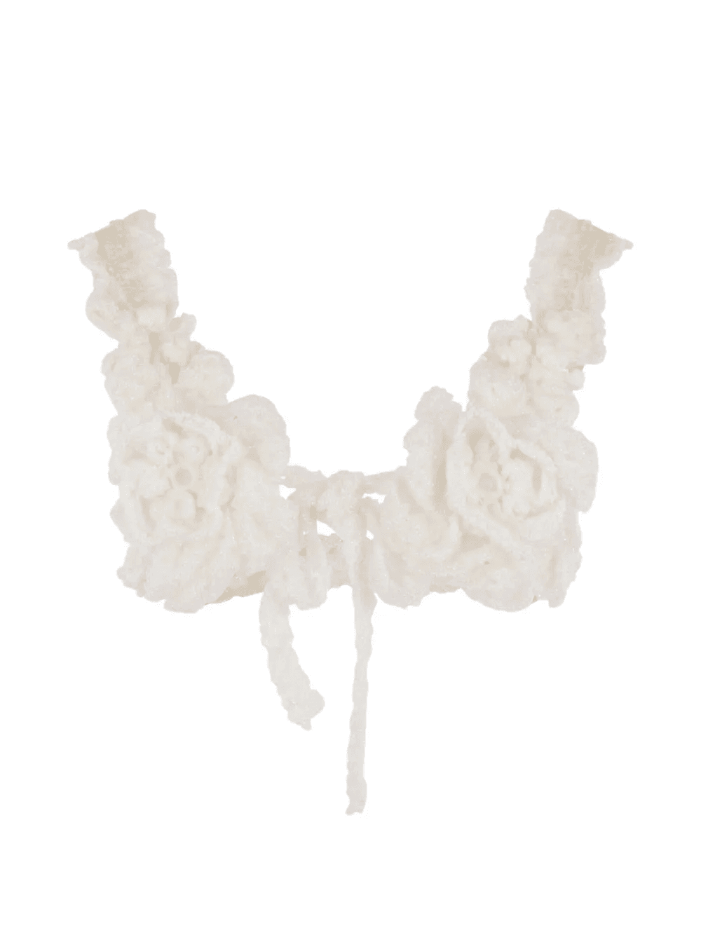 floral-detail crop top - Image 1