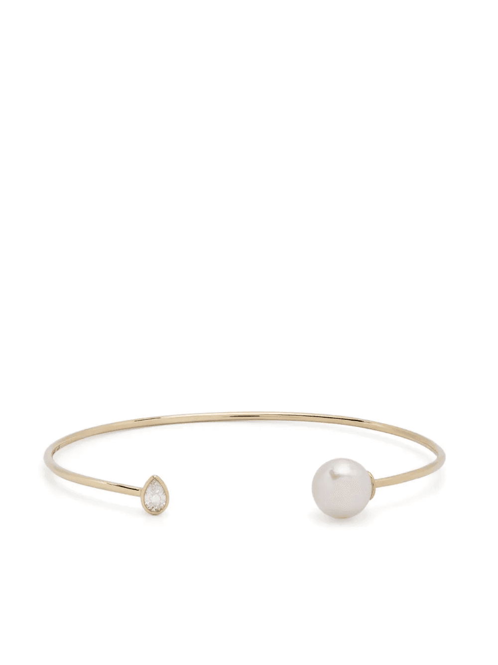 14kt yellow gold Sea Of Beauty pearl and diamond bracelet - Image 1