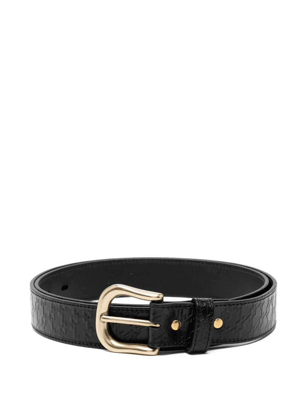 monogram-embossed buckle belt - Image 1