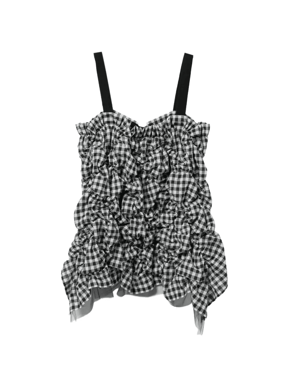 gingham ruffled top - Image 1