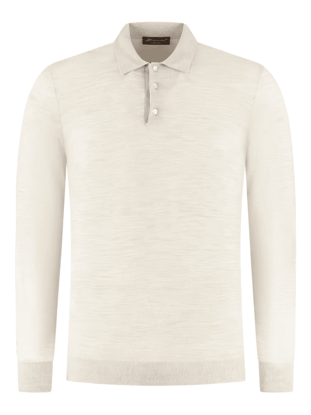 mélange-effect polo shirt - Image 1