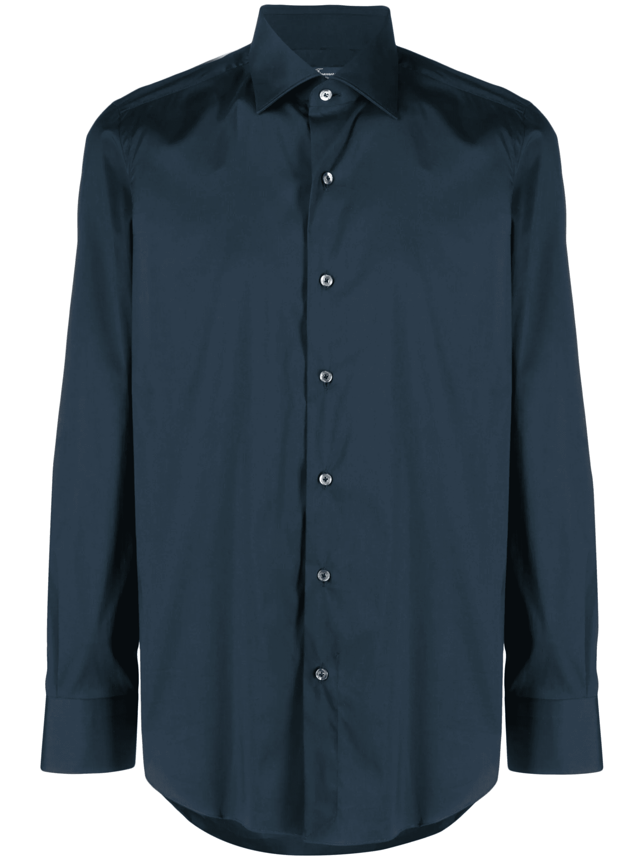 plain cotton-blend shirt - Image 1