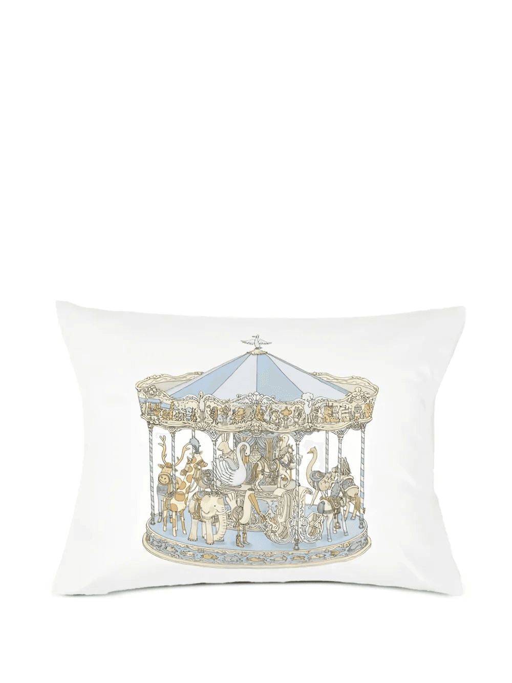 carousel-print pillow cover - Image 1
