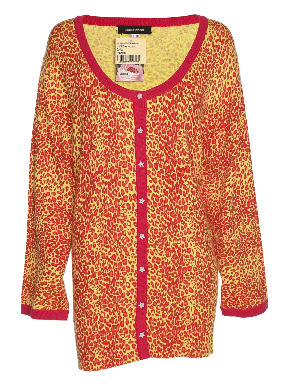 animal-print buttoned cardigan - Image 1
