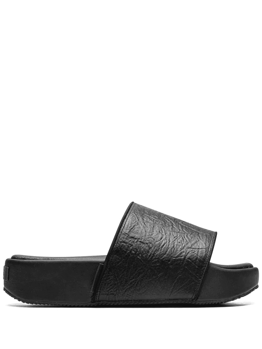 Y-3 "Black/Black/Core White" slides - Image 1