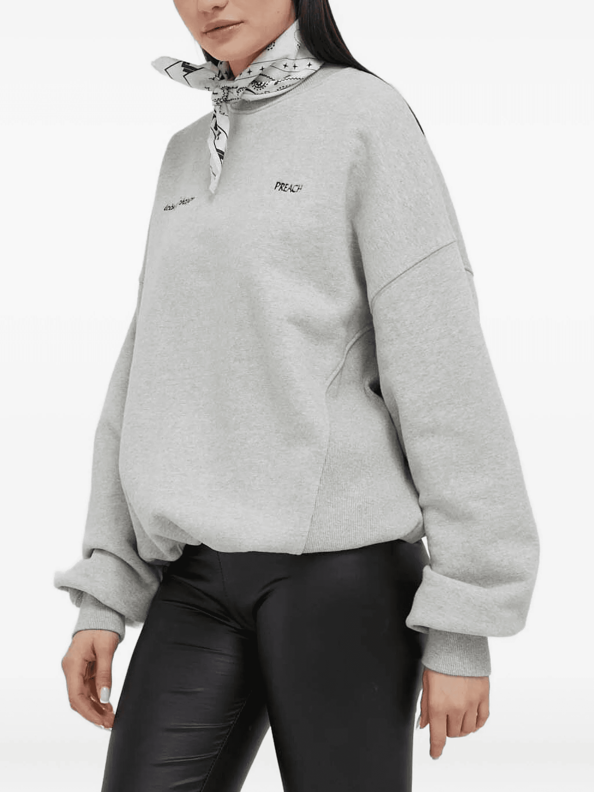 embroidered crew-neck sweatshirt - Image 1