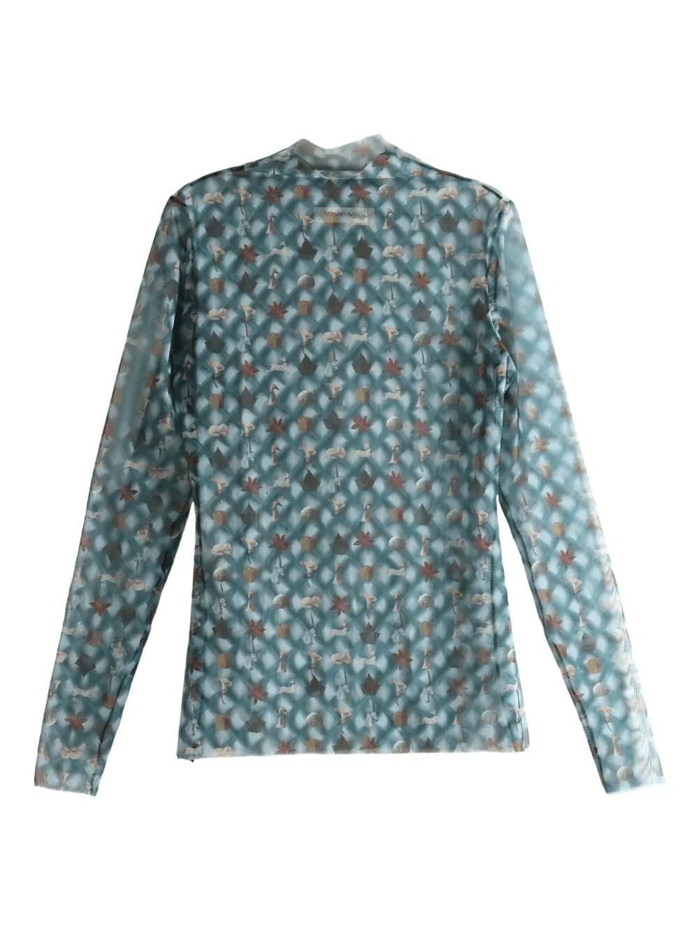 long-sleeve patterned top - Image 1