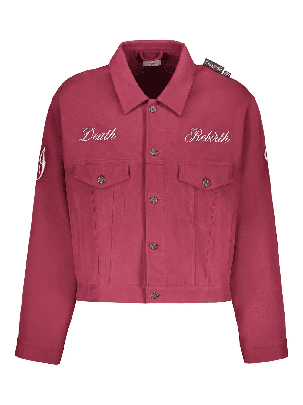 embroidered-design cotton jacket - Image 1