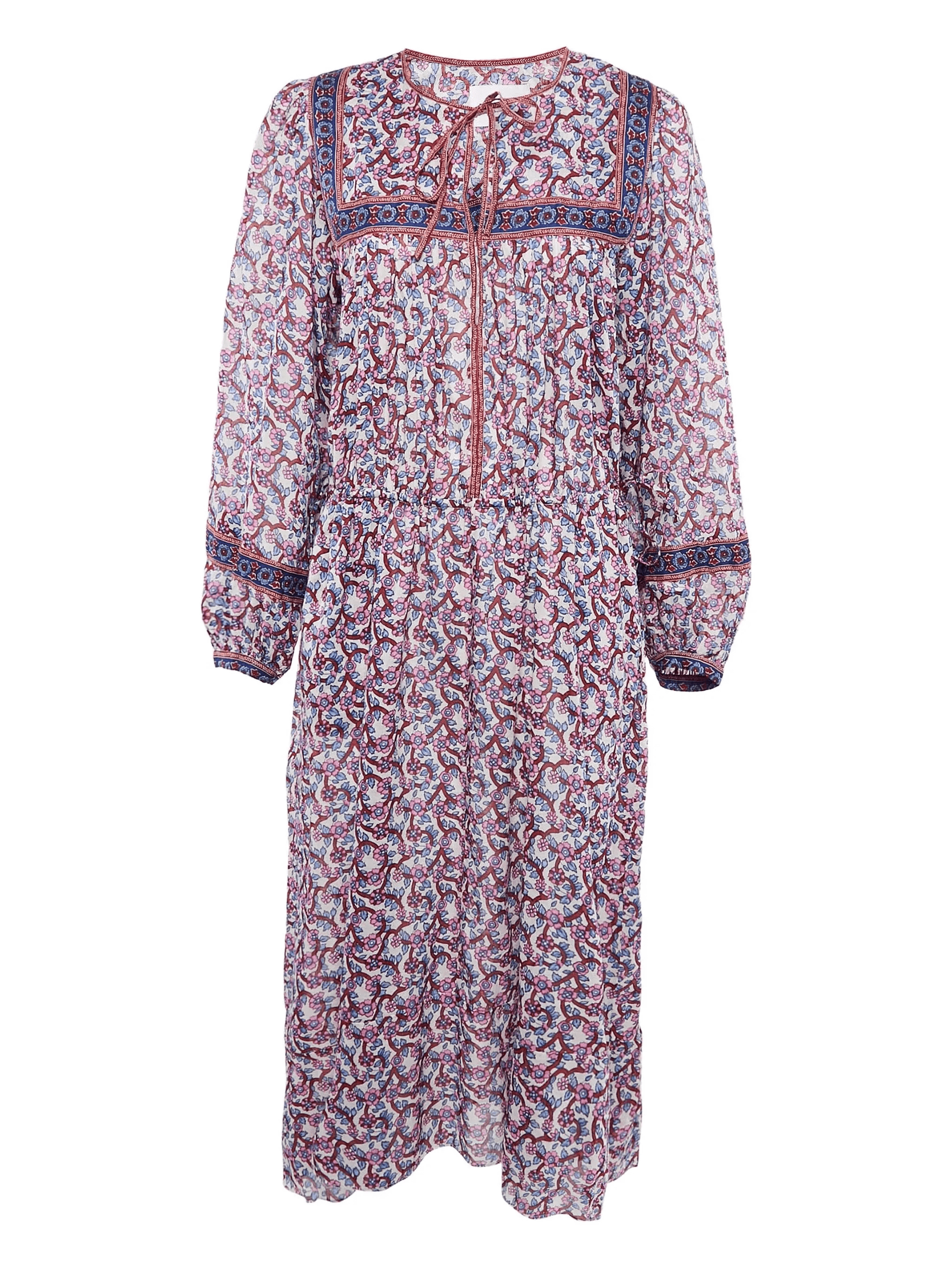 Greila floral-print long-sleeve dress - Image 1
