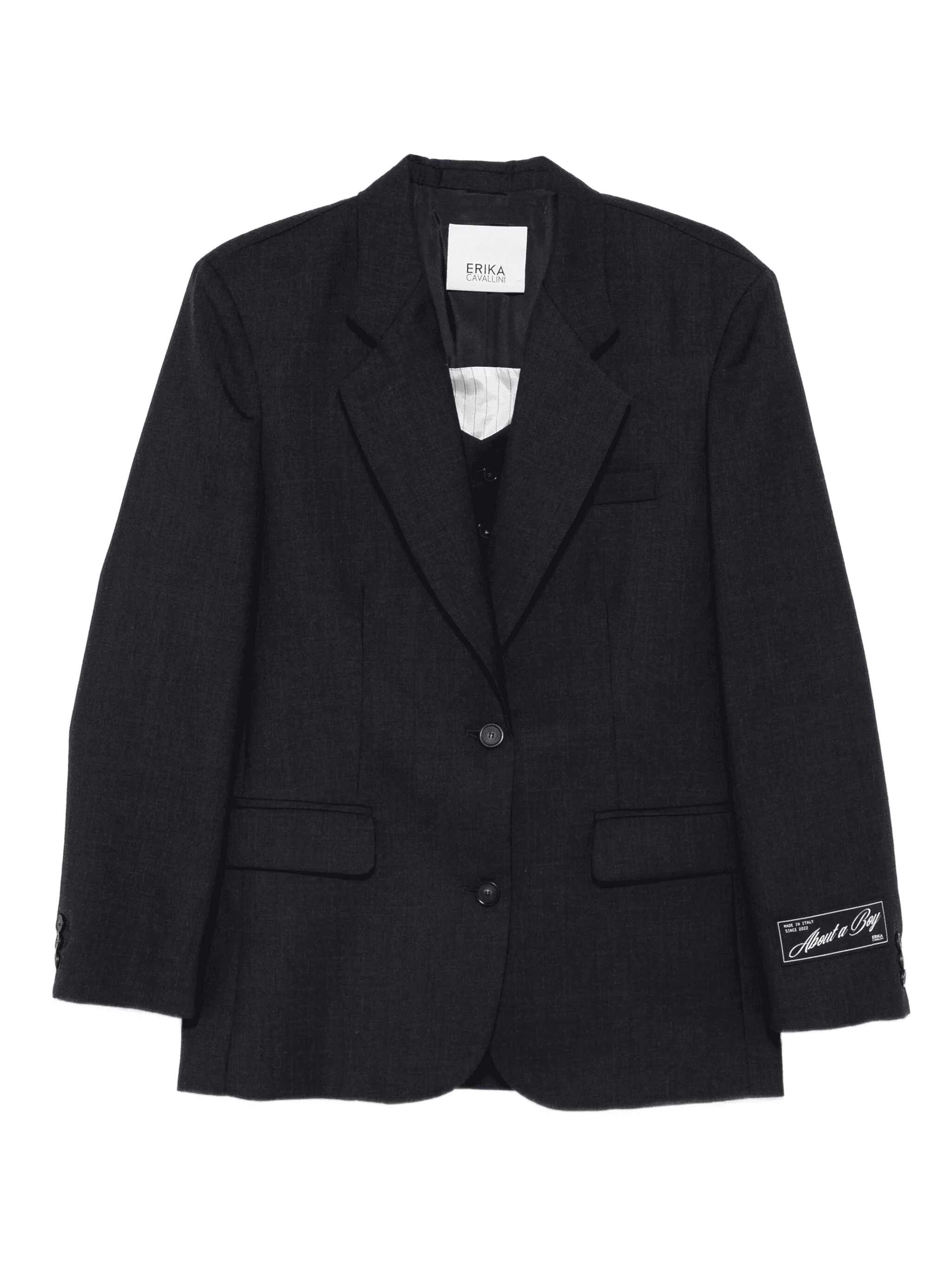 pinstripe single-breasted blazer - Image 1