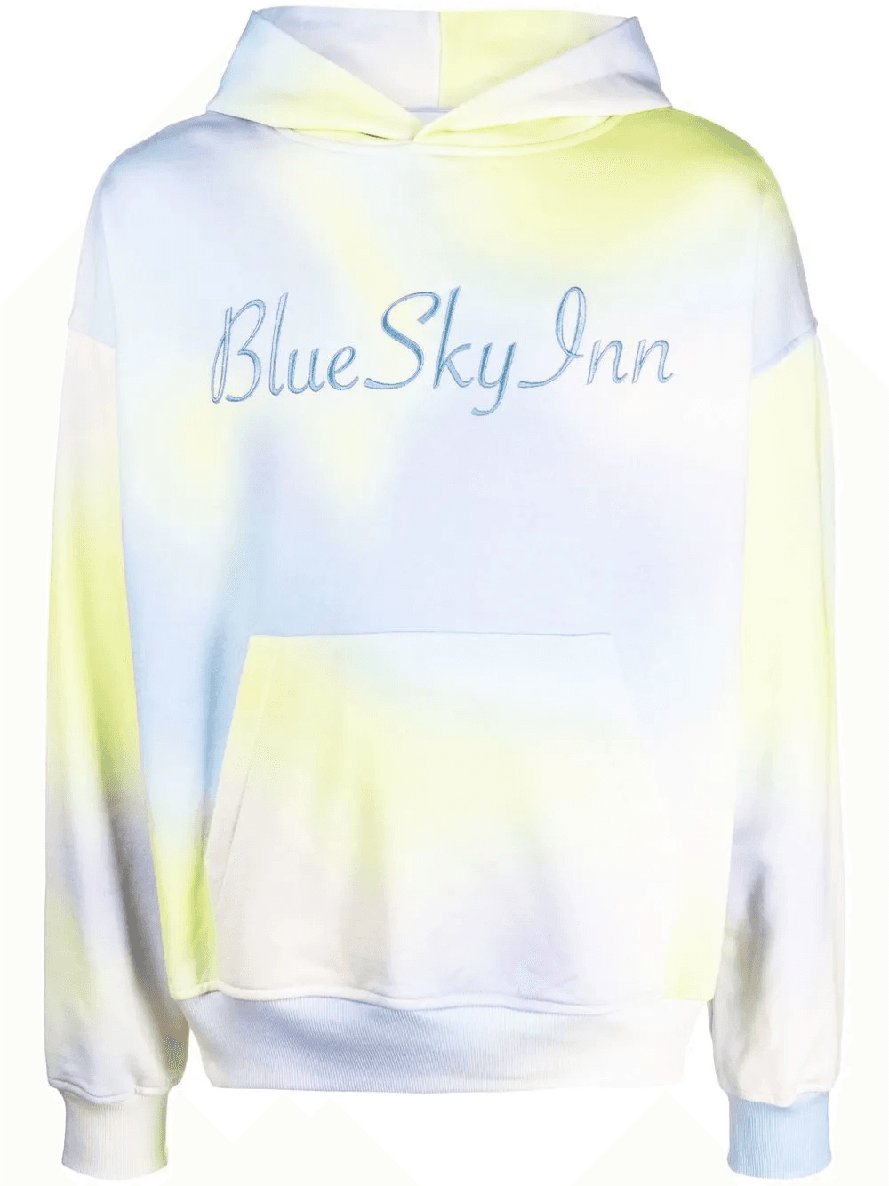 logo-embroidered tie dye hoodie - Image 1