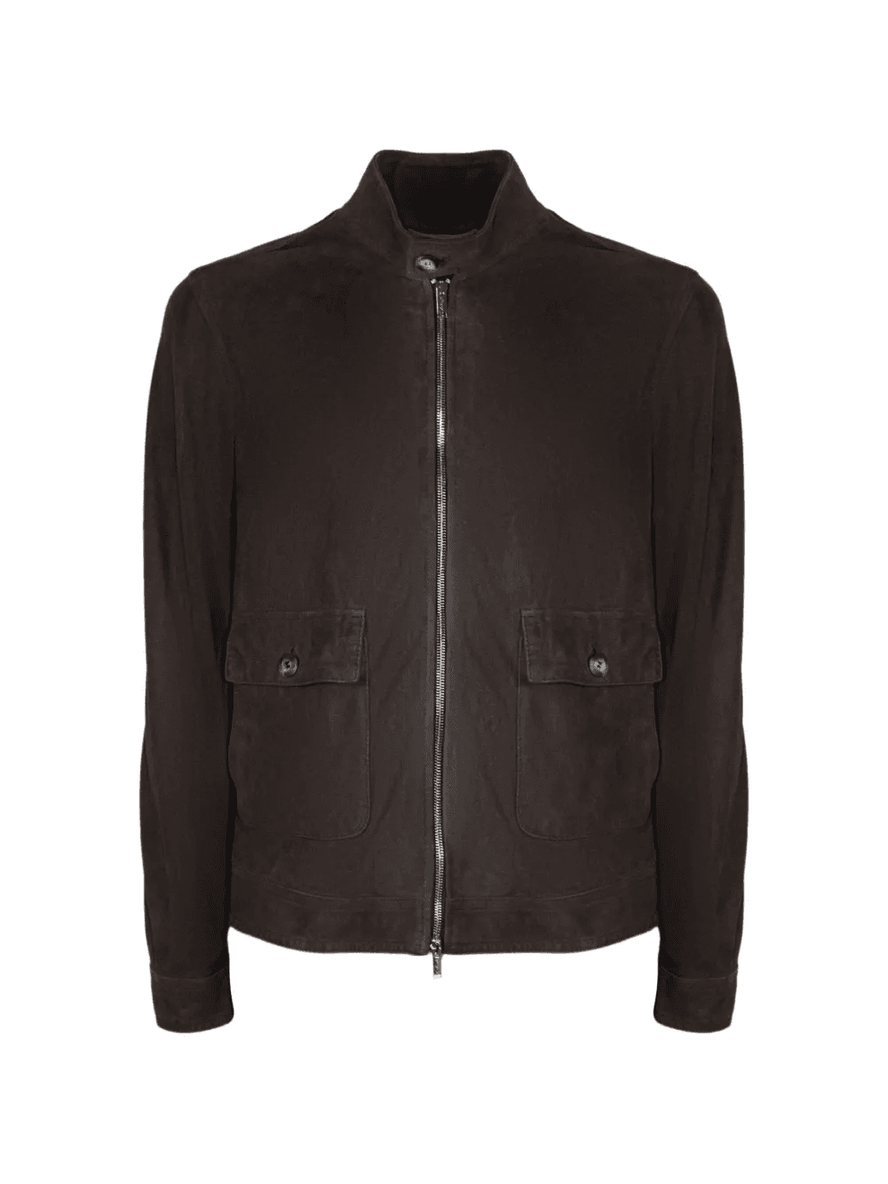 Plutone high-collar suede jacket - Image 1