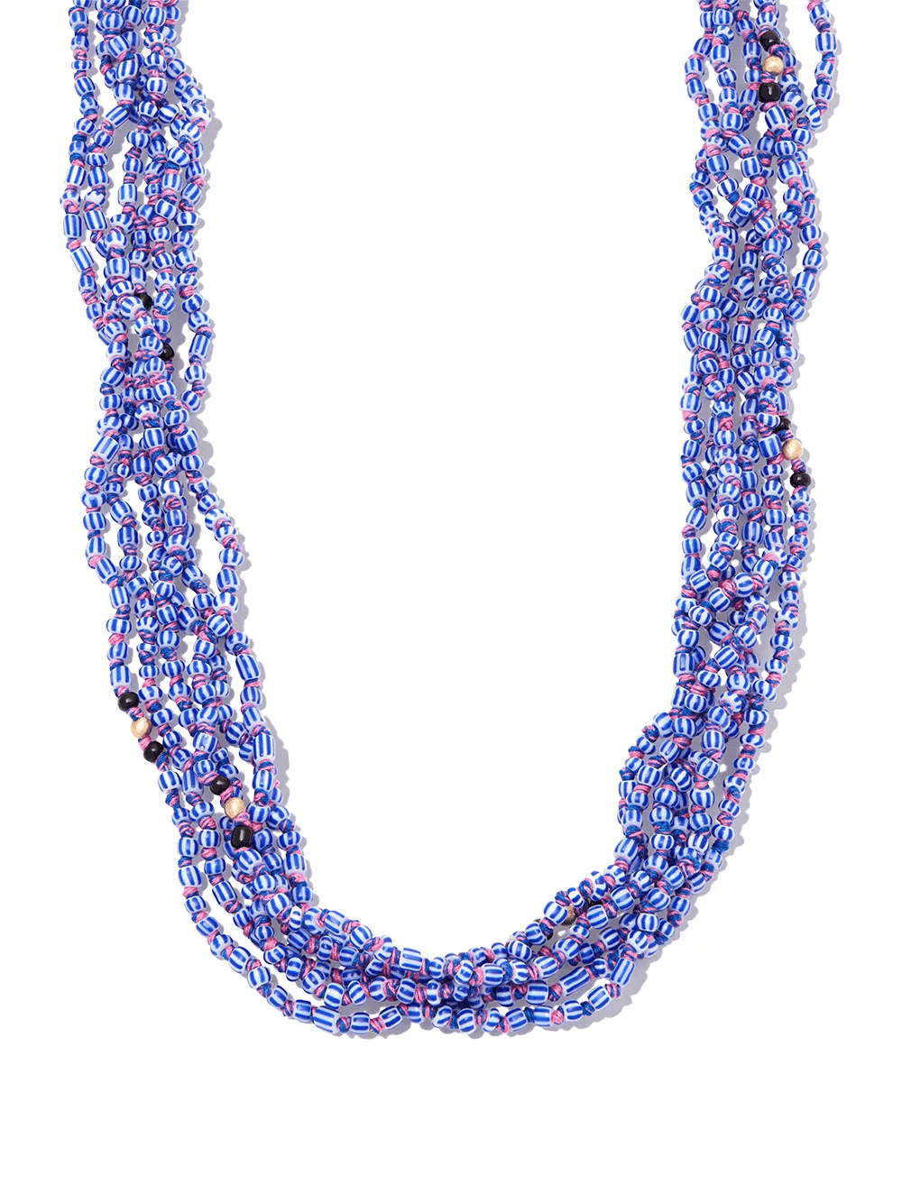 9kt yellow gold beaded necklace - Image 1