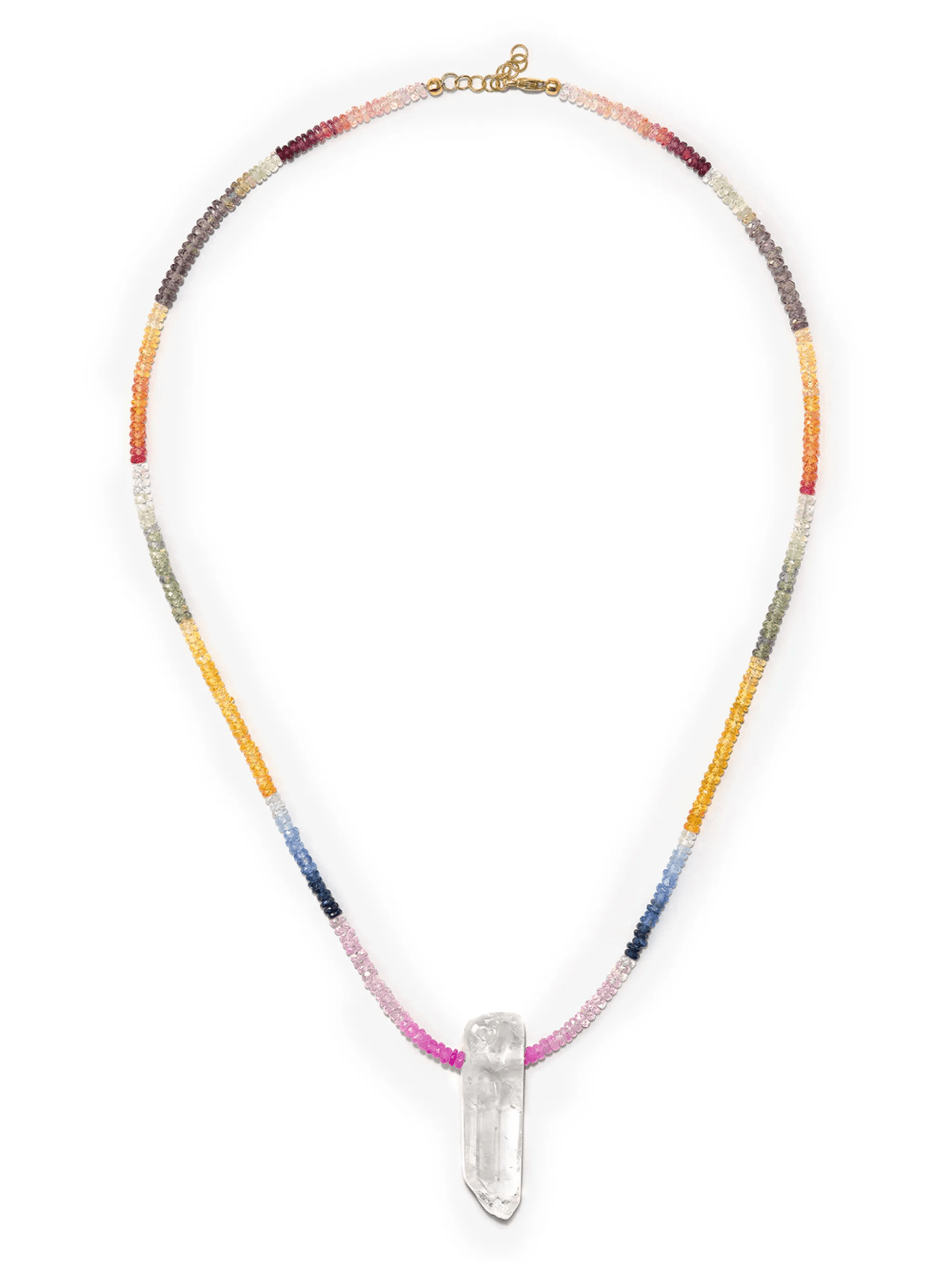 9kt yellow gold charm necklace - Image 1