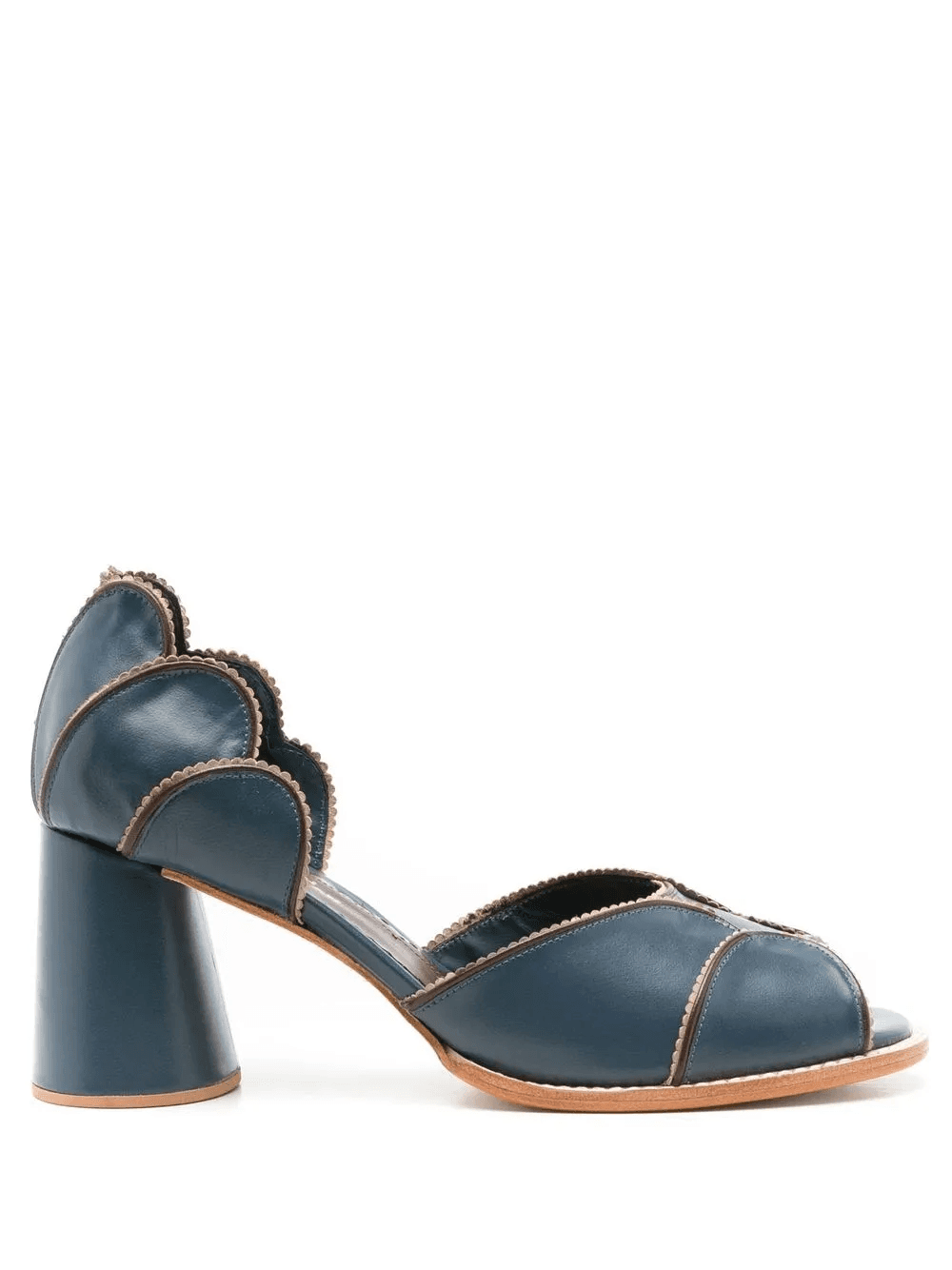 Pattrice 65mm scallop-edge sandals - Image 1