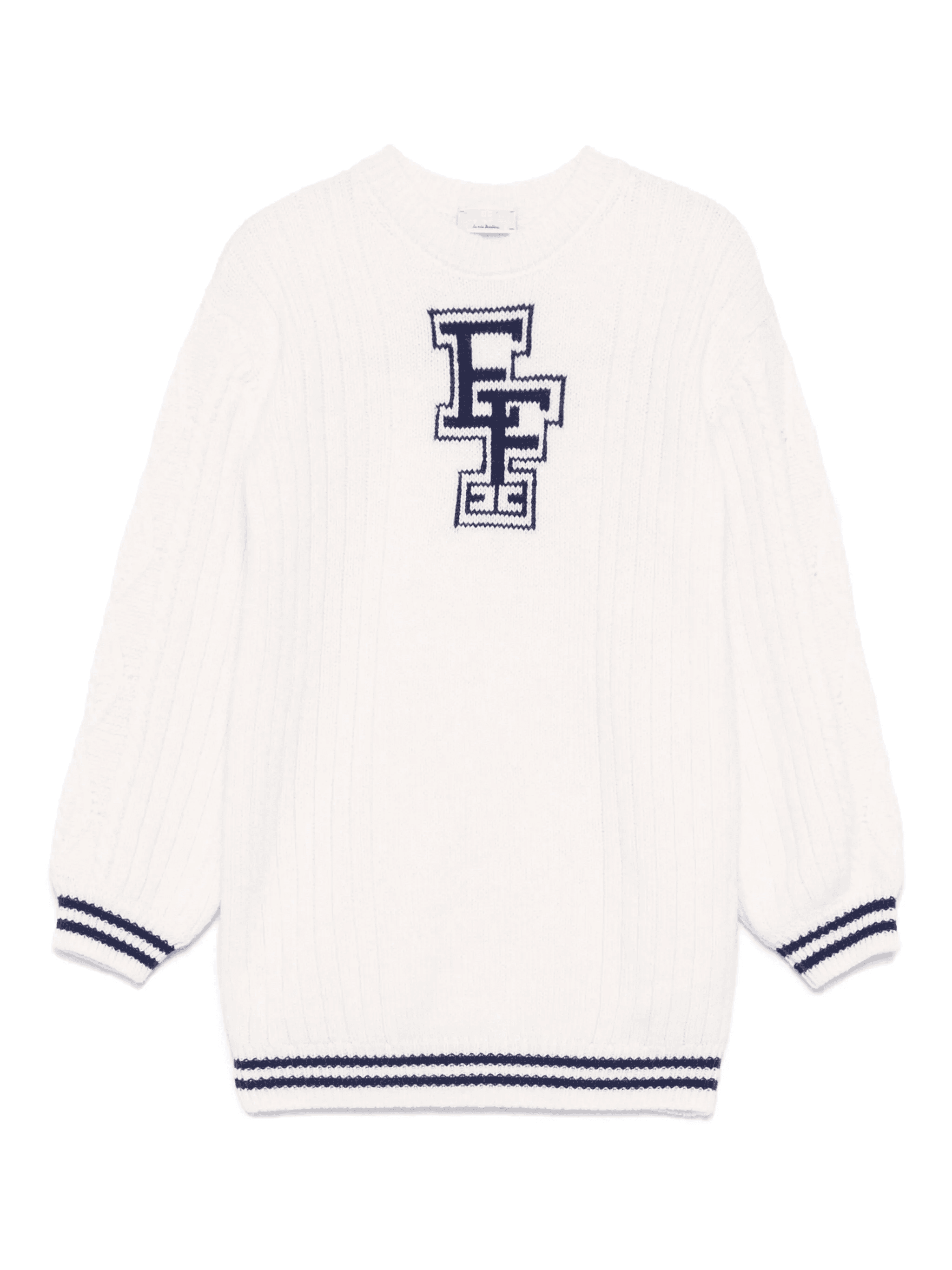intarsia-logo sweater - Image 1