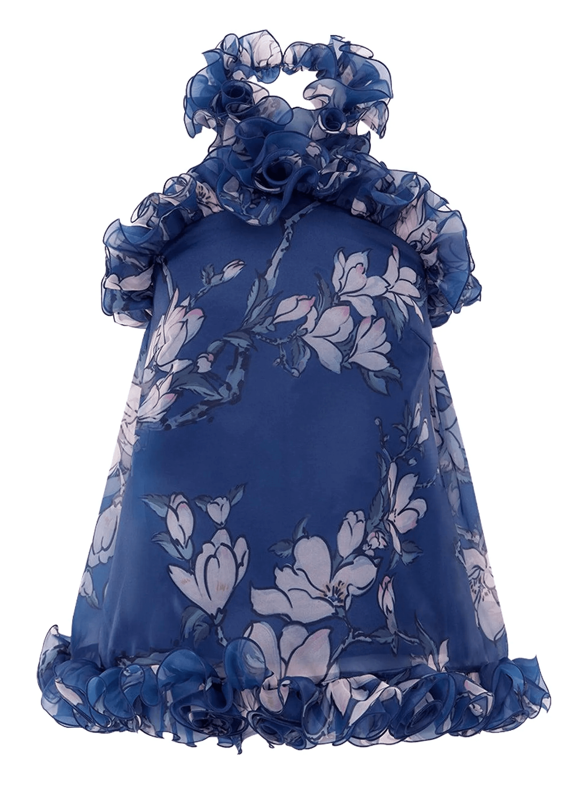 Michelle ruffled halter-neck maxi dress - Image 1