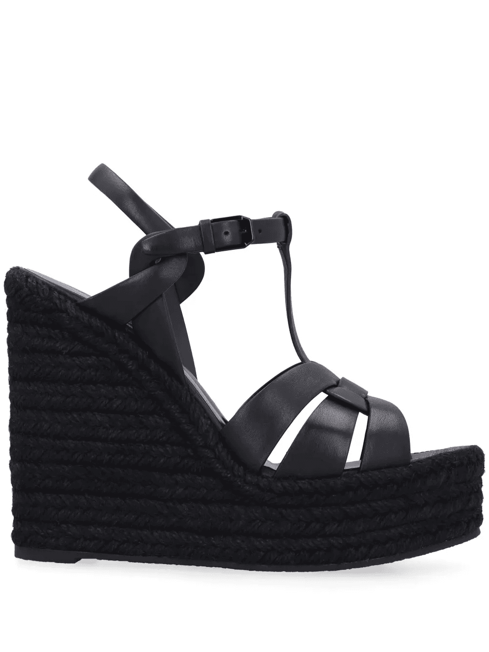 Tribute espadrilles wedge in smooth leather - Image 1