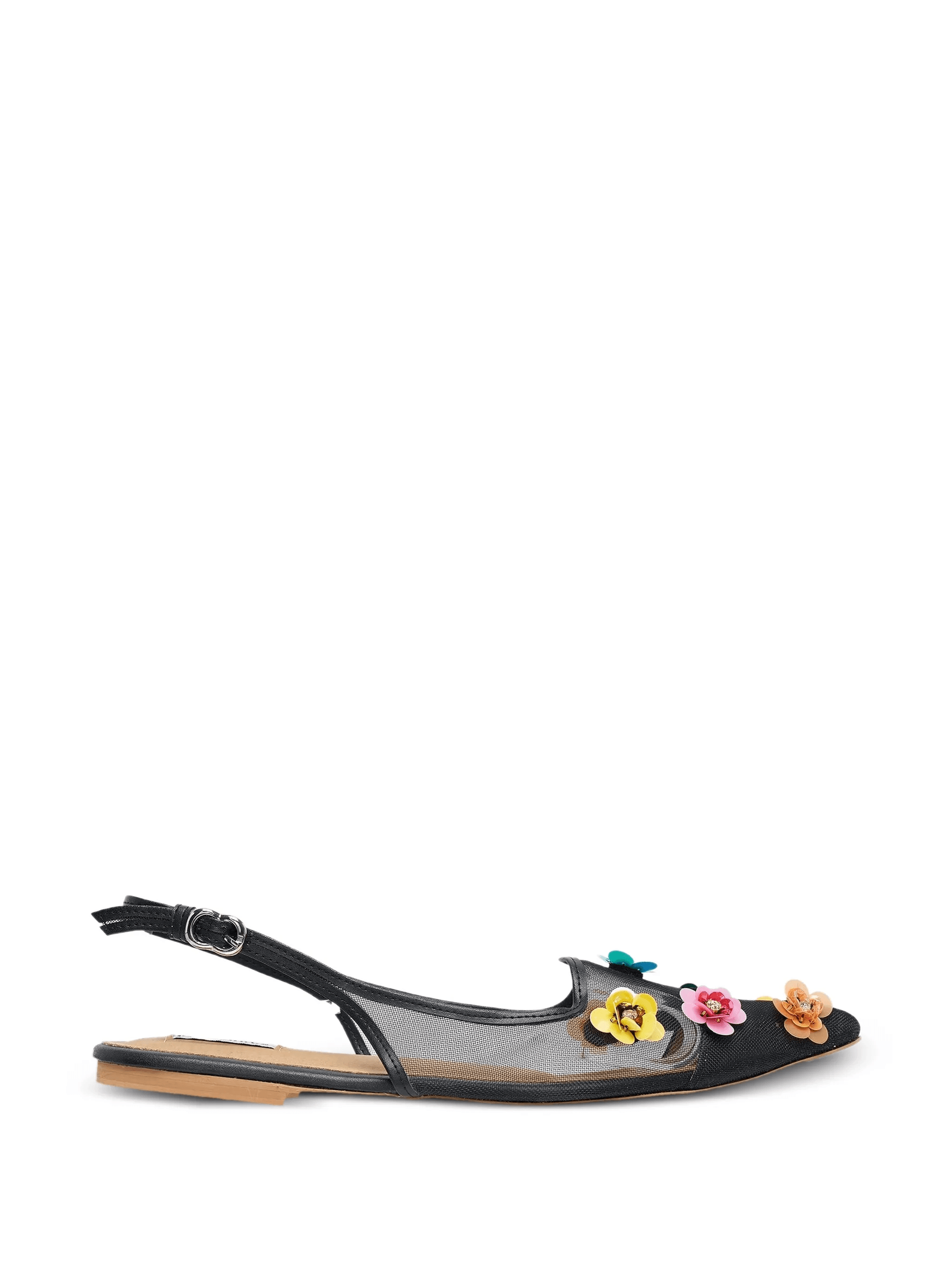 Ava floral-embellished ballet flats - Image 1