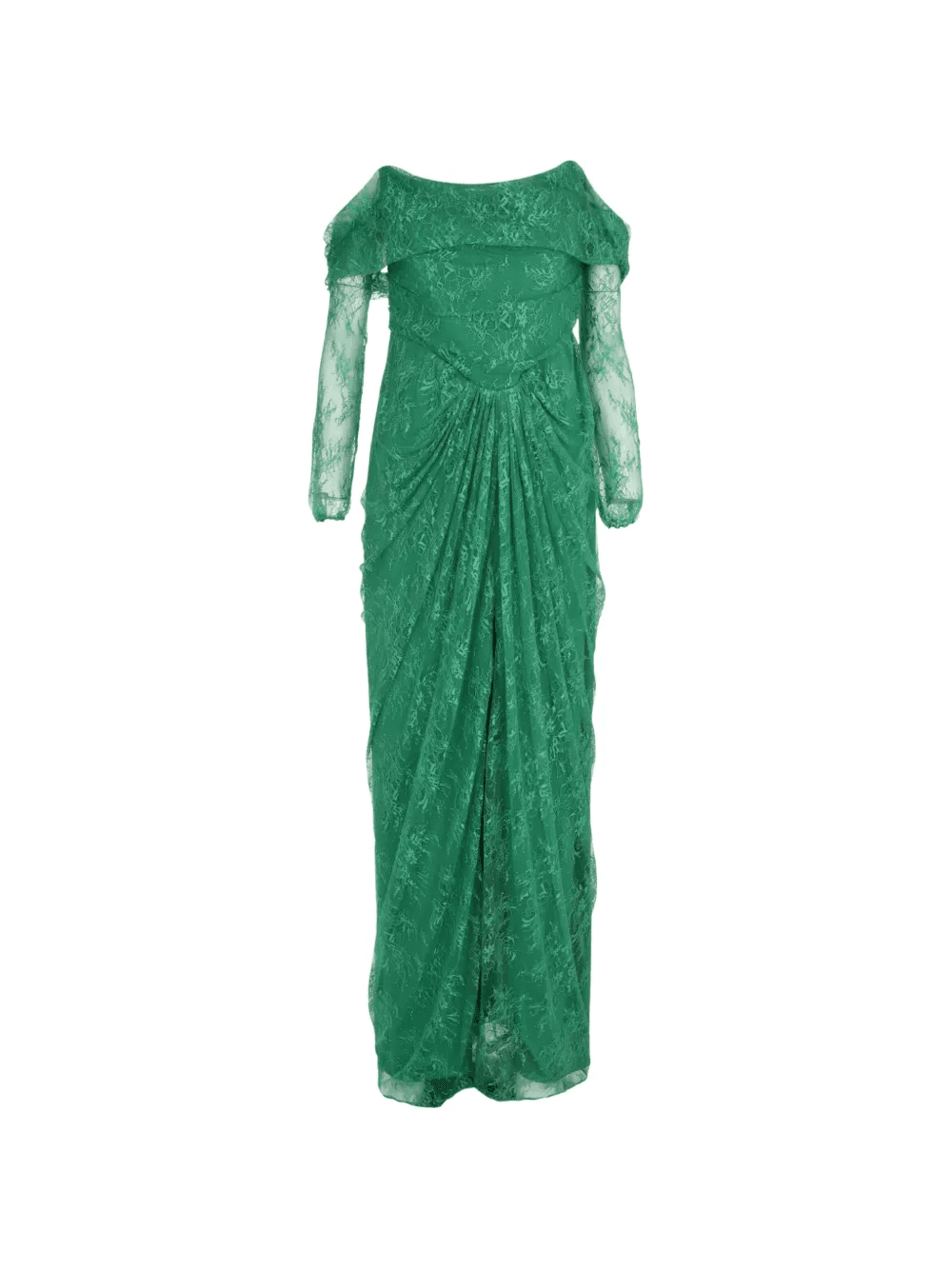 Ines lace off-shoulder maxi dress - Image 1