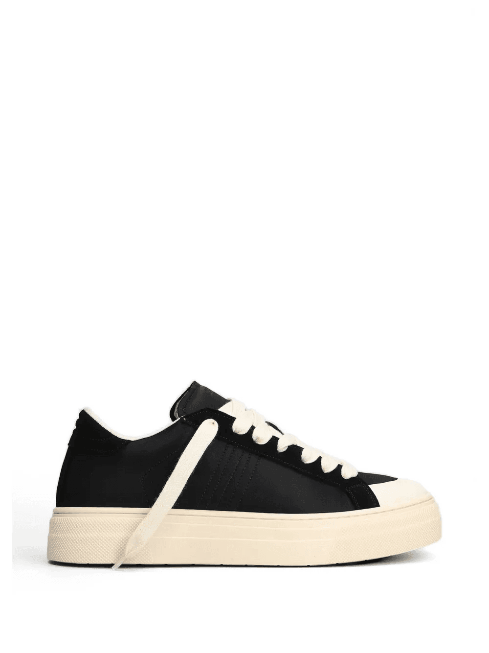 panelled low-top sneakers - Image 1
