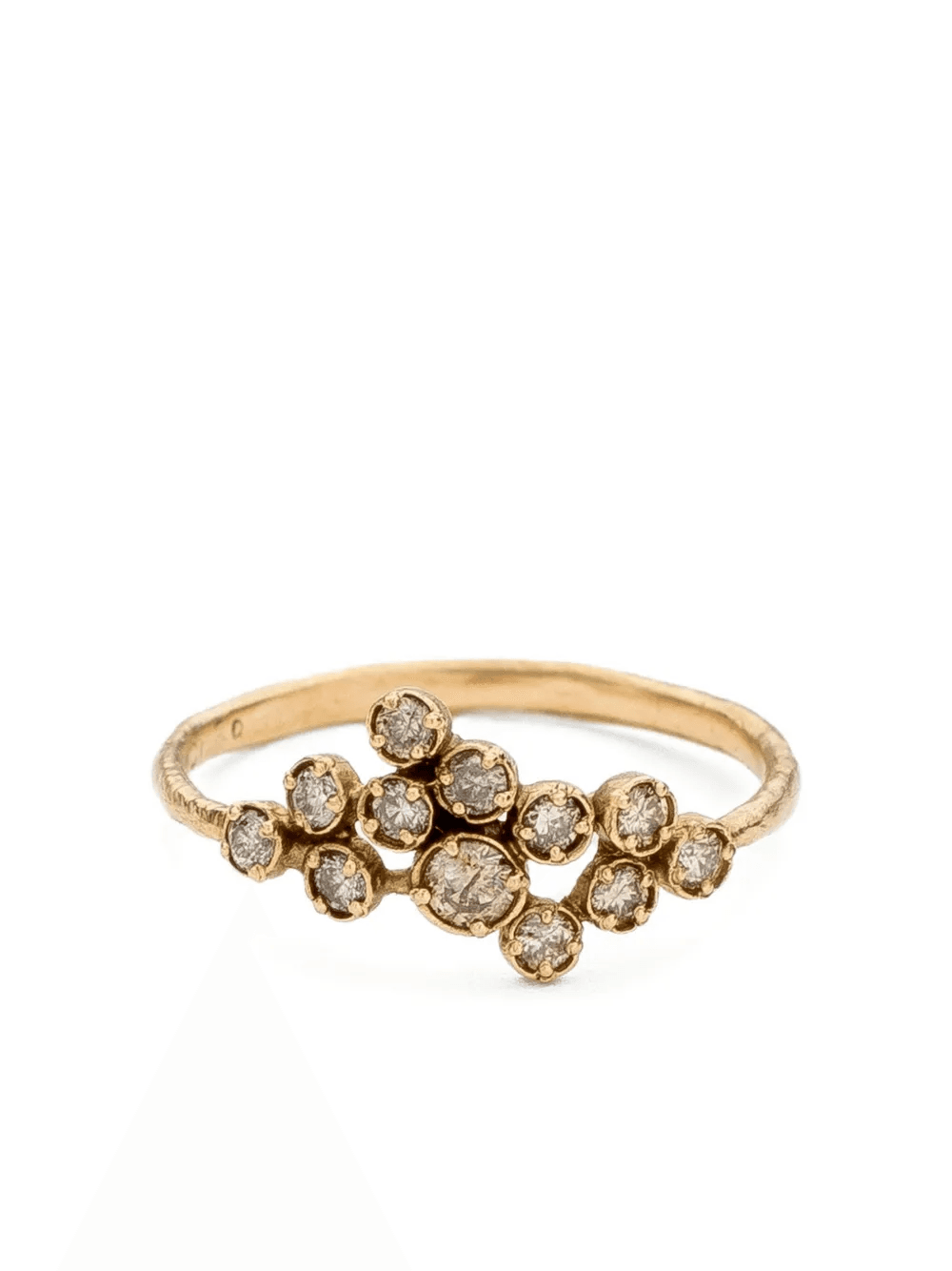 14K yellow gold Twelve diamond rings - Image 1