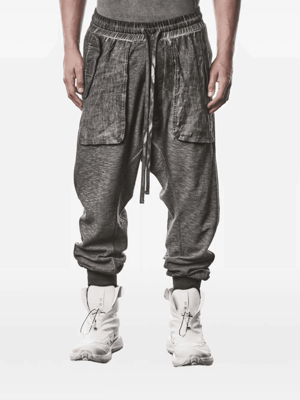 patch pocket track pants - Image 1
