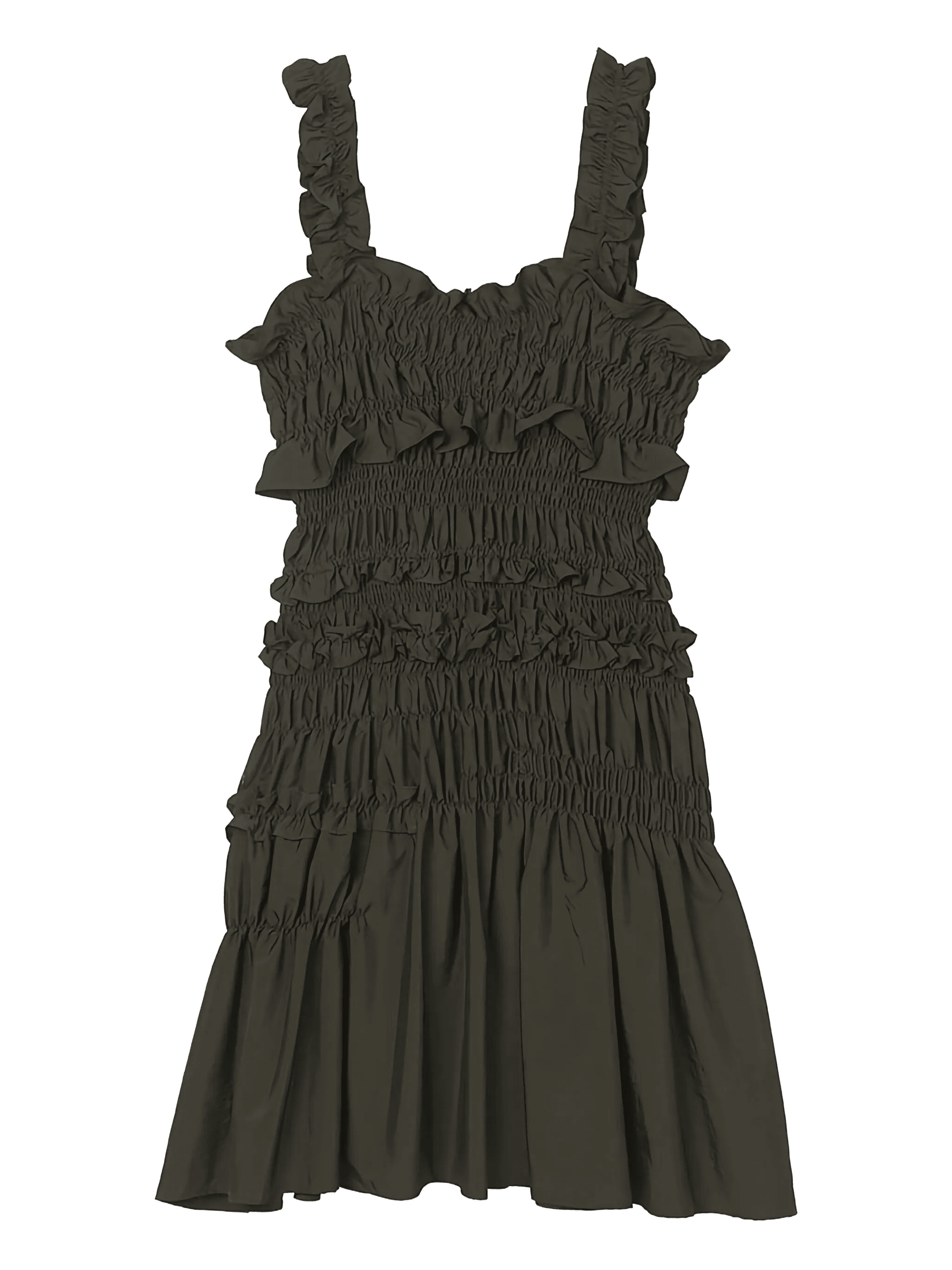 smocked ruffled dress - Image 1