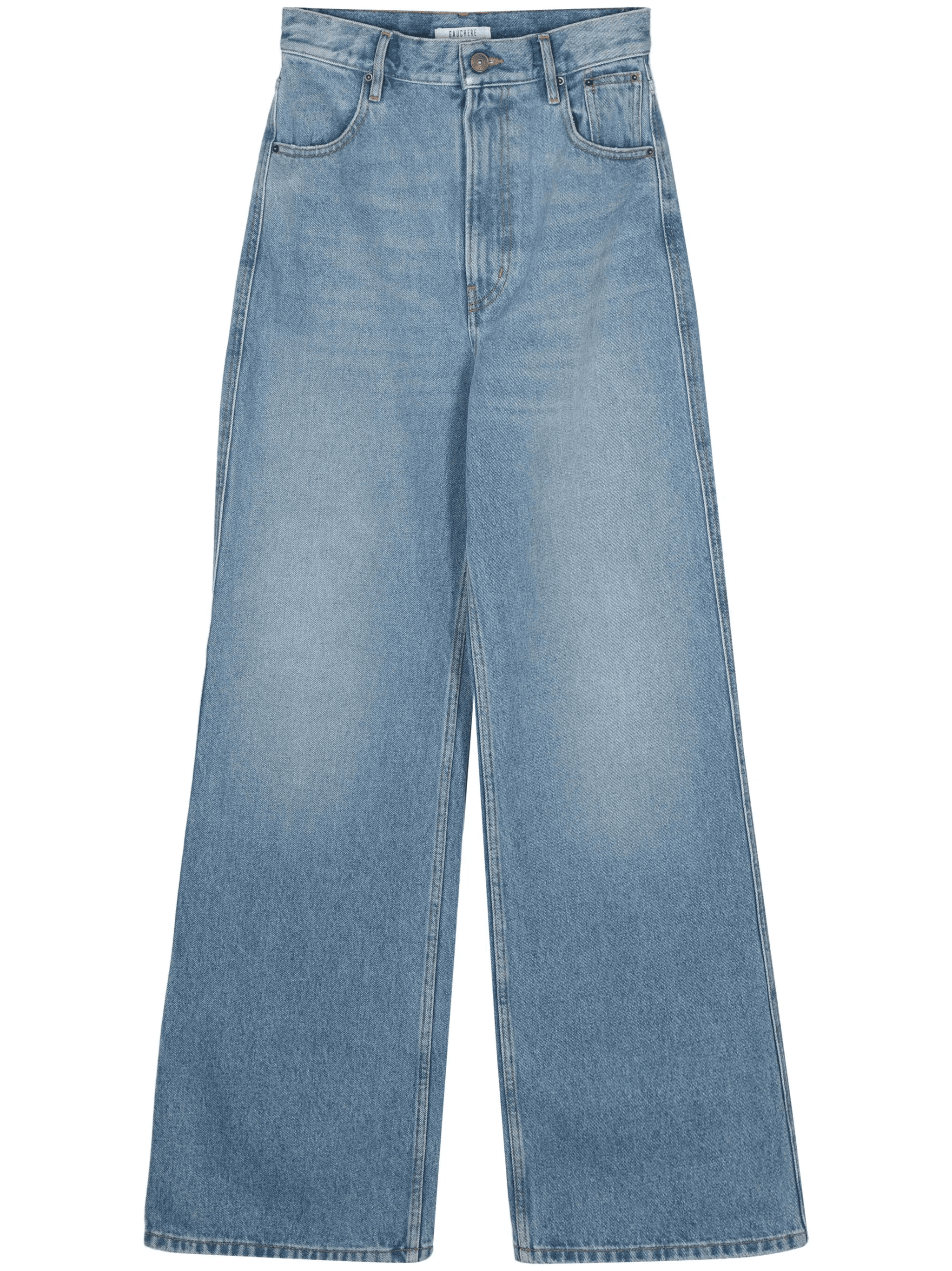 high-waist wide-leg jeans - Image 1