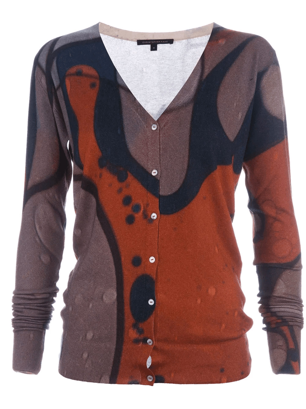 Marble print cardigan - Image 1