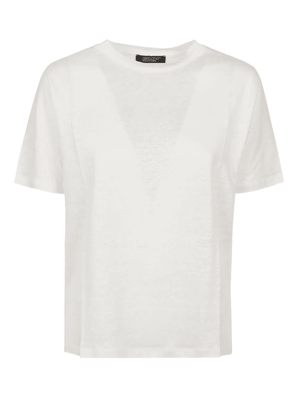 linen round-neck T-shirt - Image 1