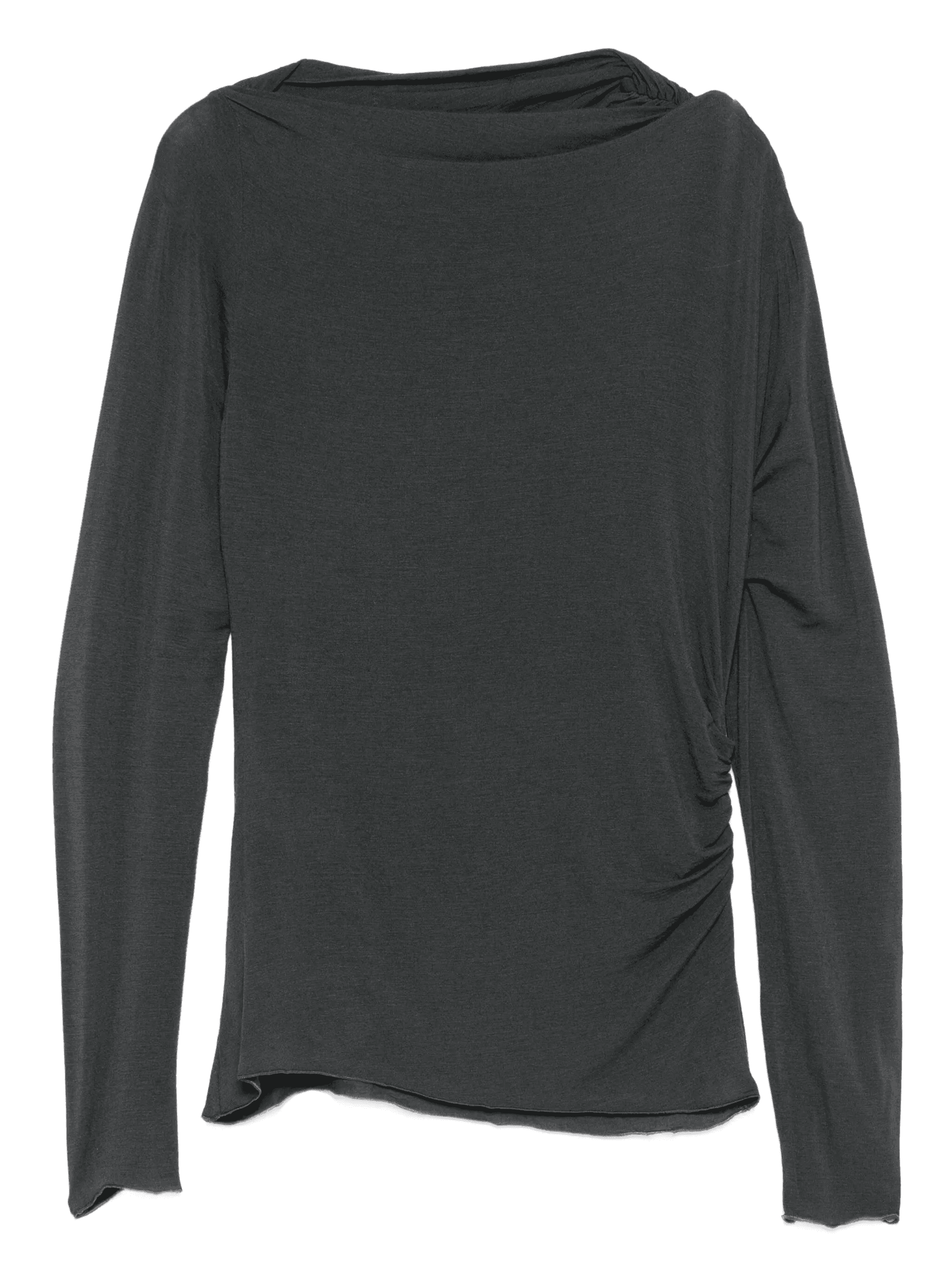 draped side-ruching sweater - Image 1