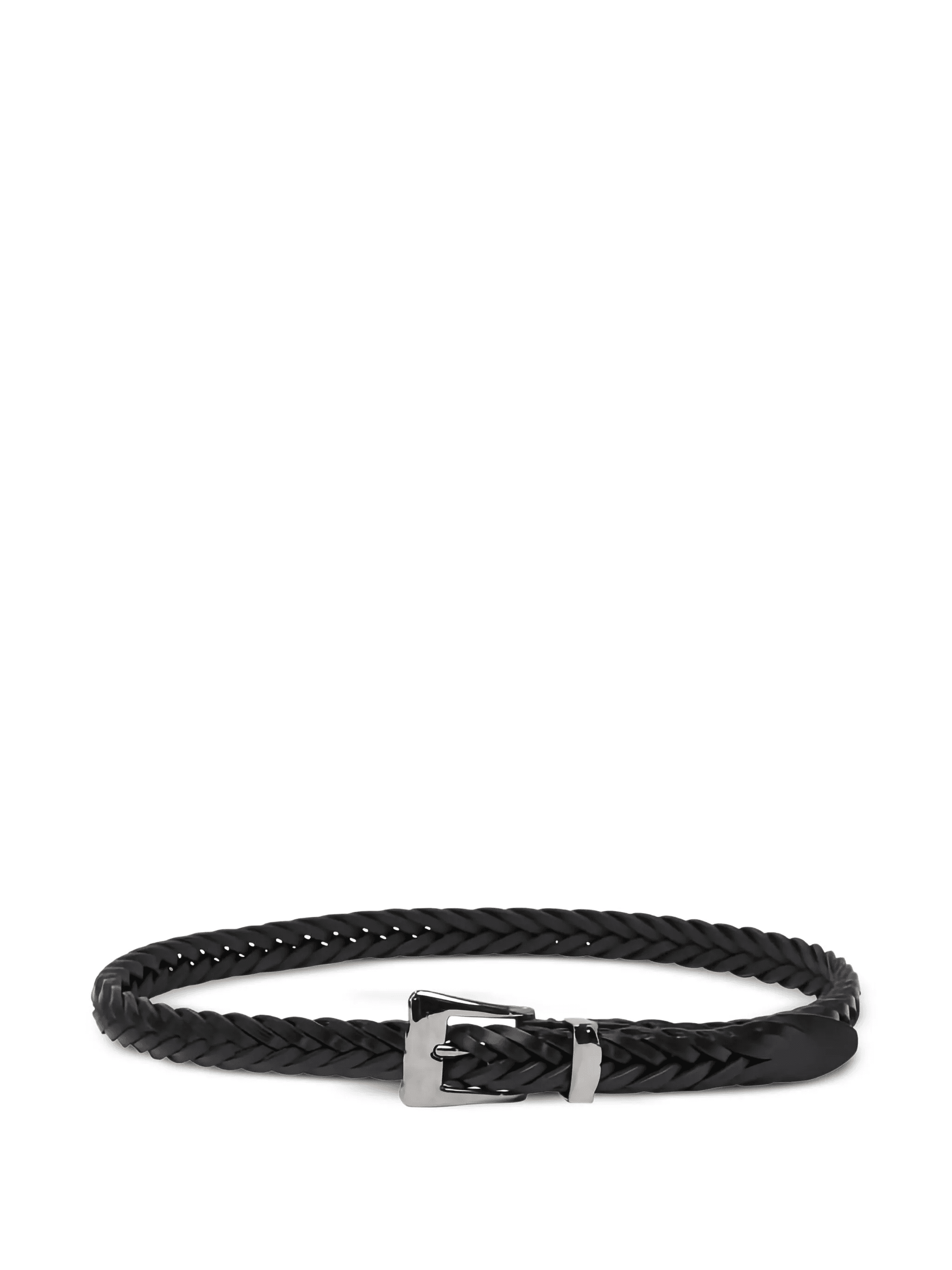braided leather belt - Image 1