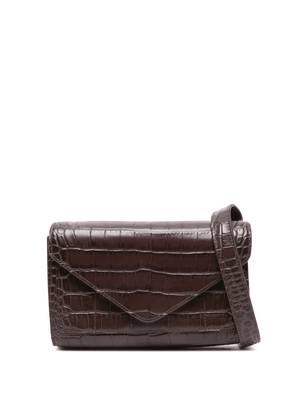 Intasca crocodile-effect crossbody bag - Image 1