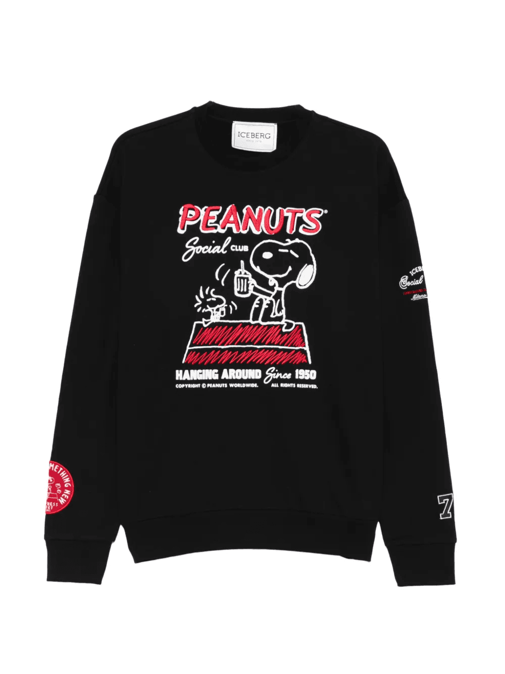 peanuts graphic crew-neck sweater - Image 1