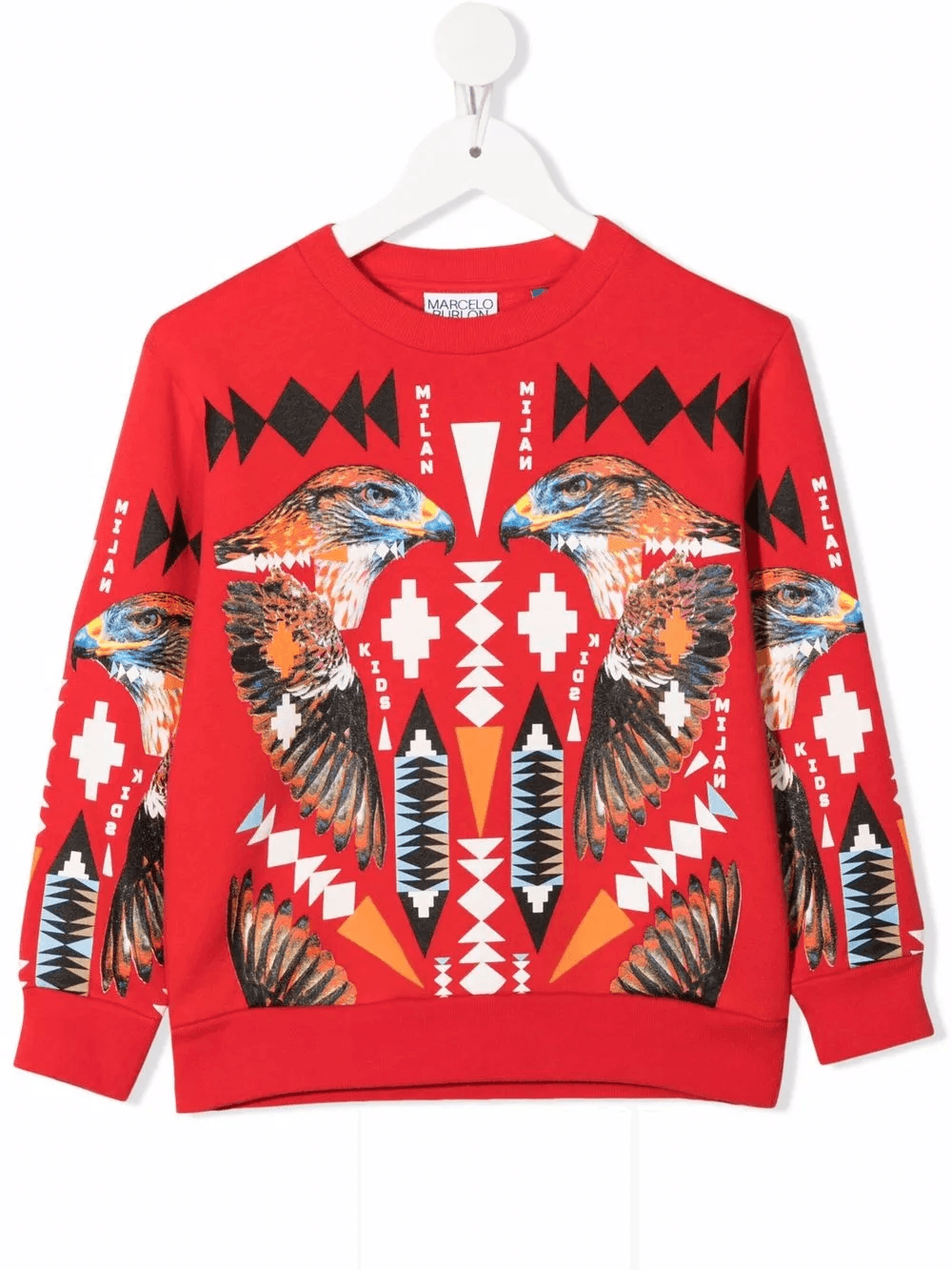 falcon-motif cotton sweatshirt - Image 1