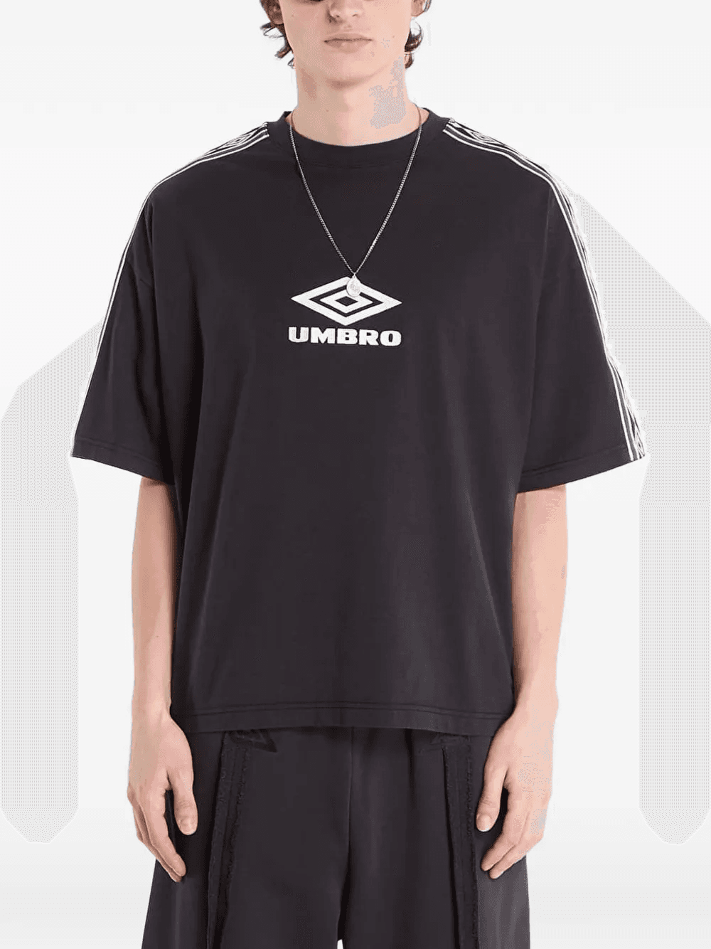 Tape round neck T-shirt - Image 1