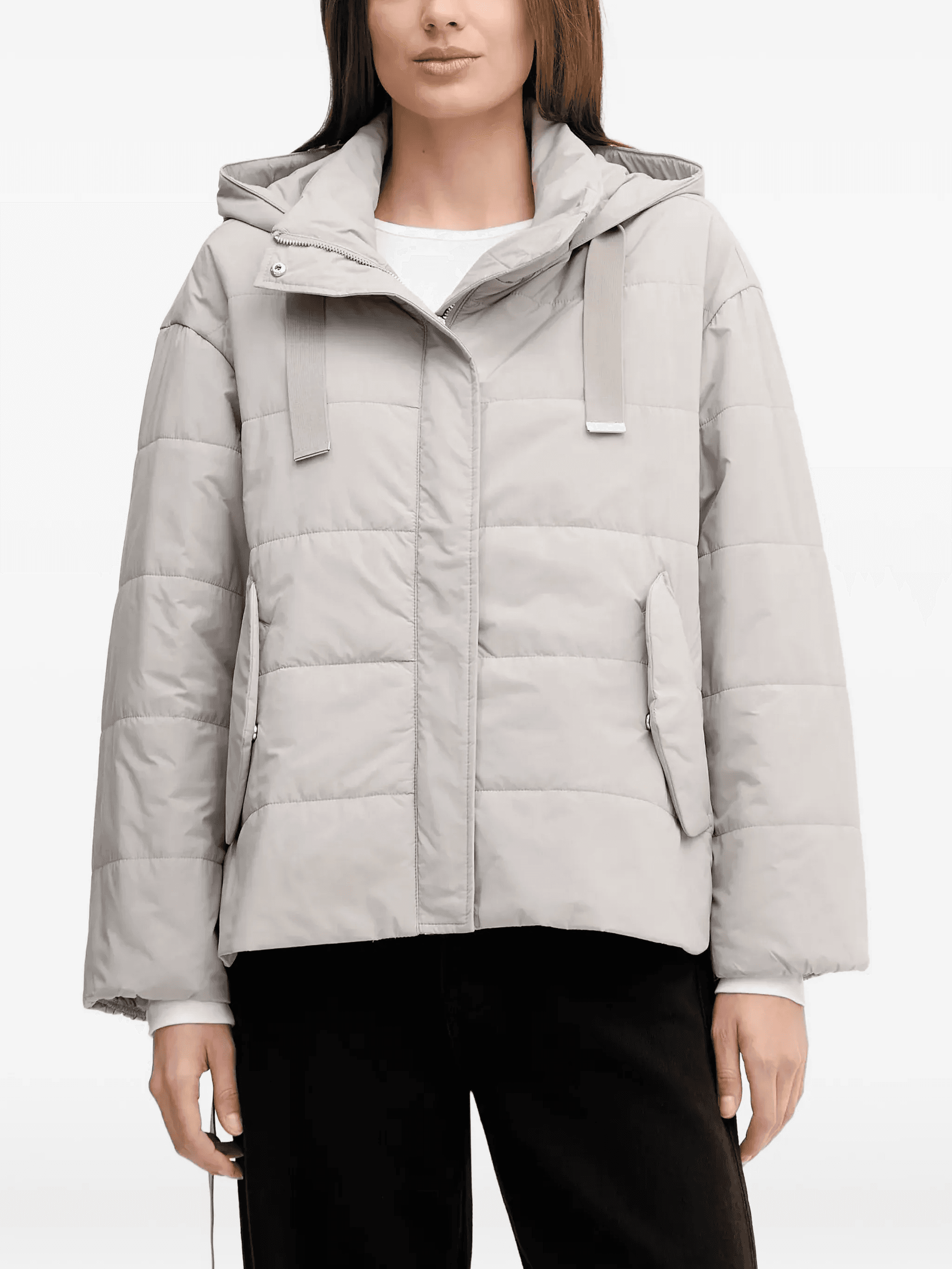 hooded quilted jacket - Image 1