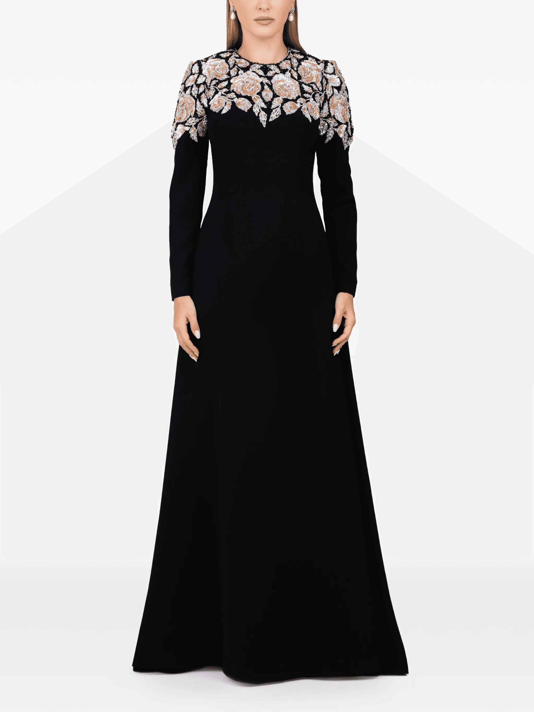 embellished maxi gown - Image 1