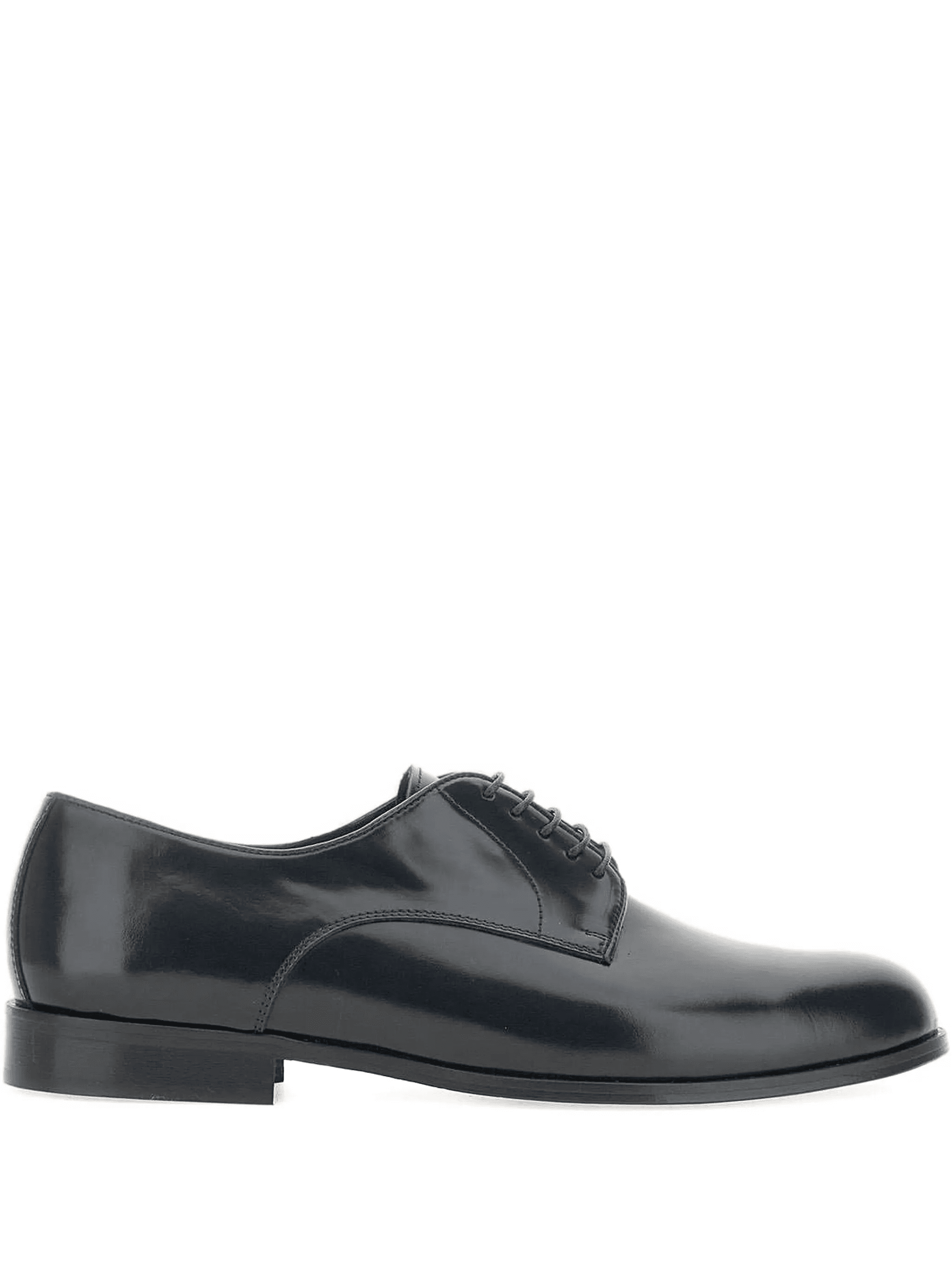 lace-up leather derby shoes - Image 1