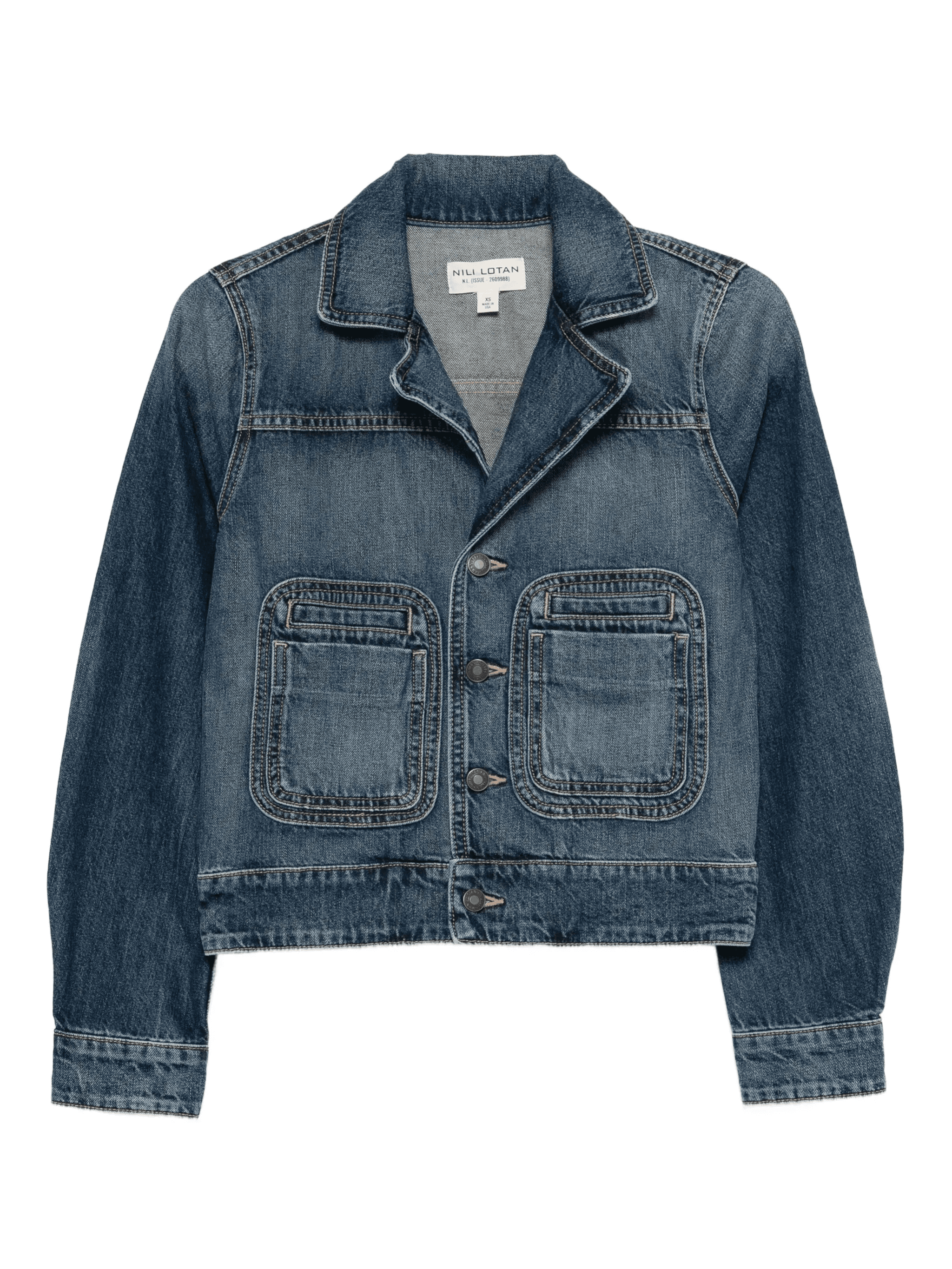 patch-pocket denim jacket - Image 1