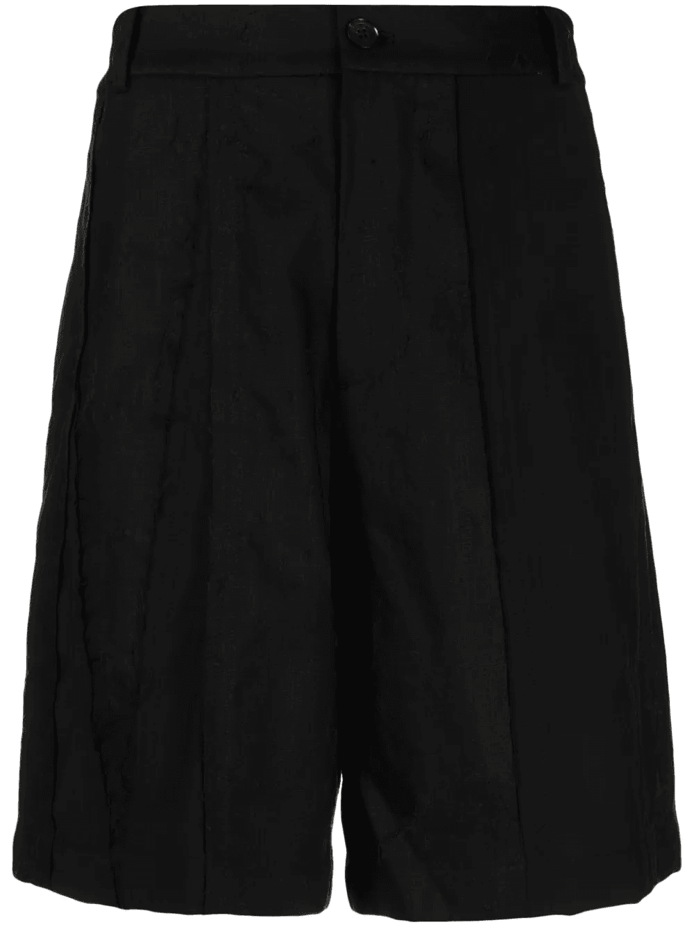 high-waisted wool shorts - Image 1